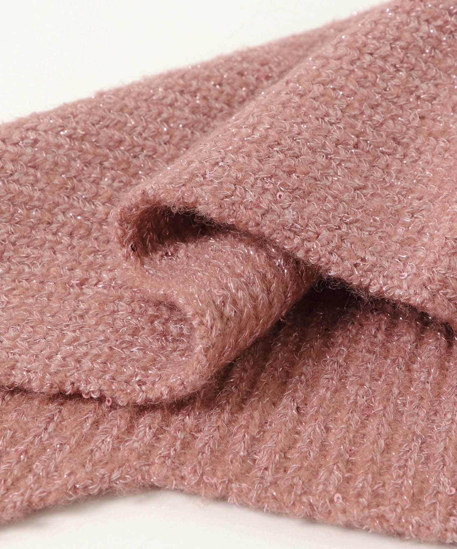 Casselini　キラキラニットバラクラバ PINK one