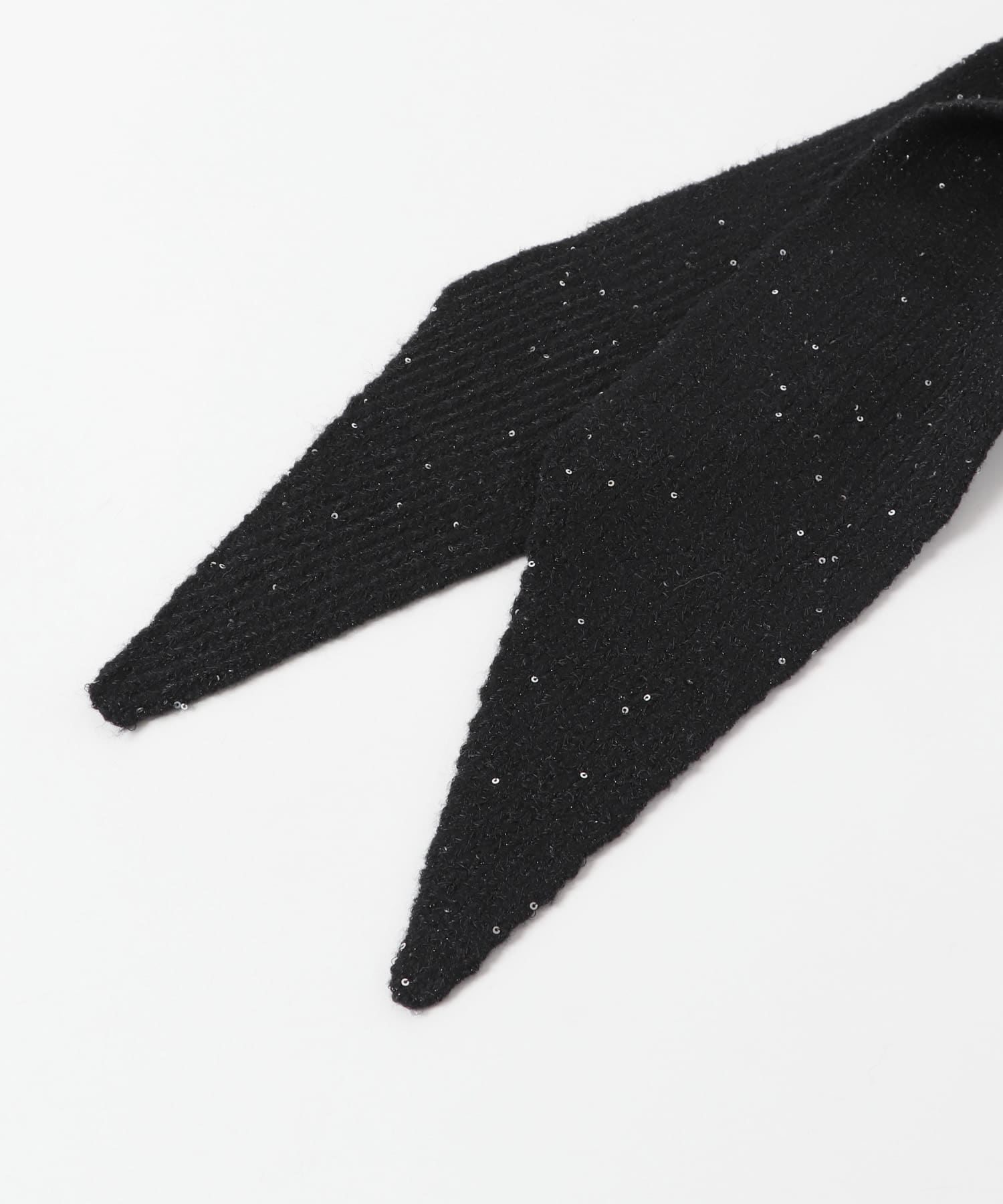 Casselini　キラキラニットバラクラバ BLACK one