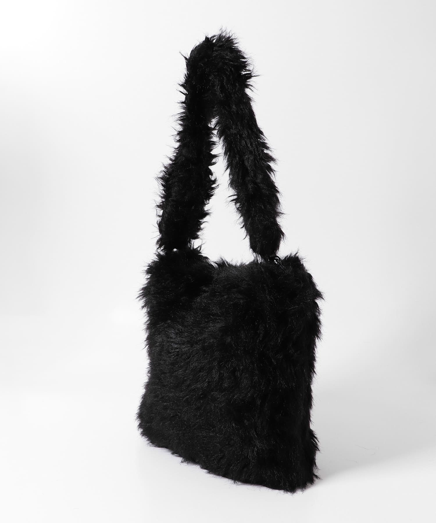 CONTROL FREAK　エコファーBIGショルダーバッグ BLACK one