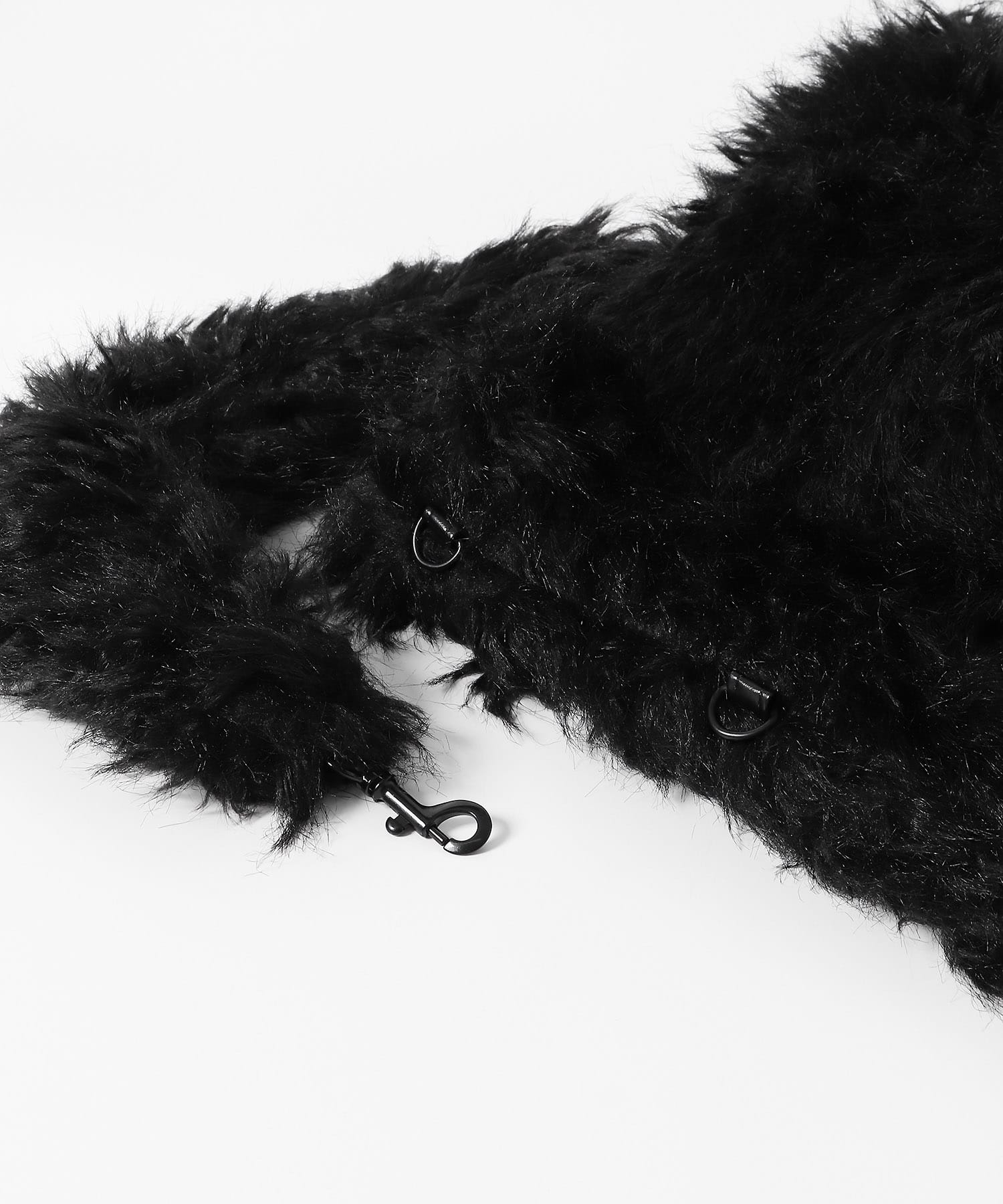 CONTROL FREAK　エコファーBIGショルダーバッグ BLACK one