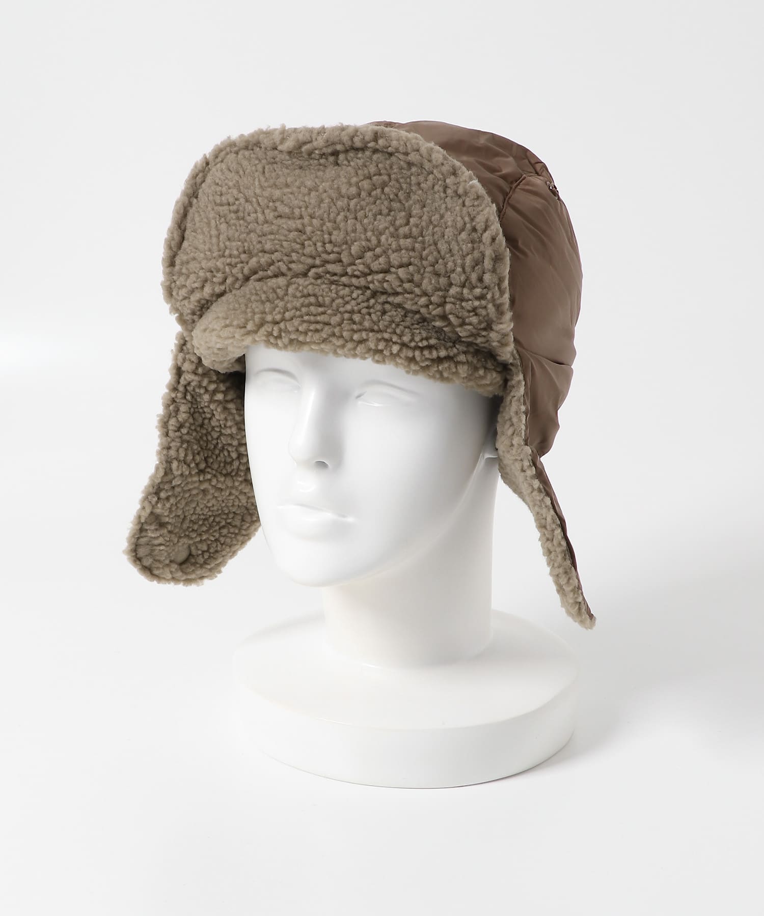 TAION　DOWN×BOA WARM CAP L.BRN×BEG one