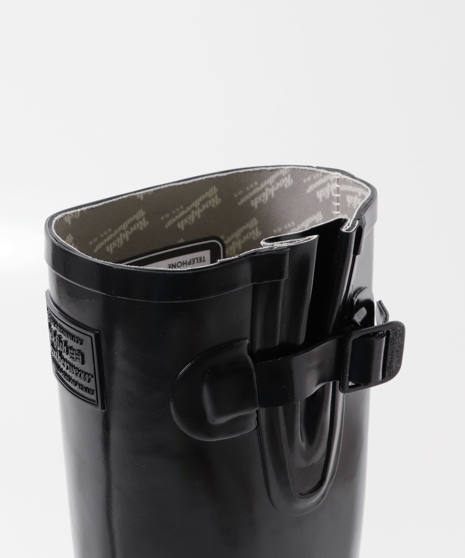 Rockfish Weatherwear　GLOSS RAIN BOOTS LONG BLACK 23