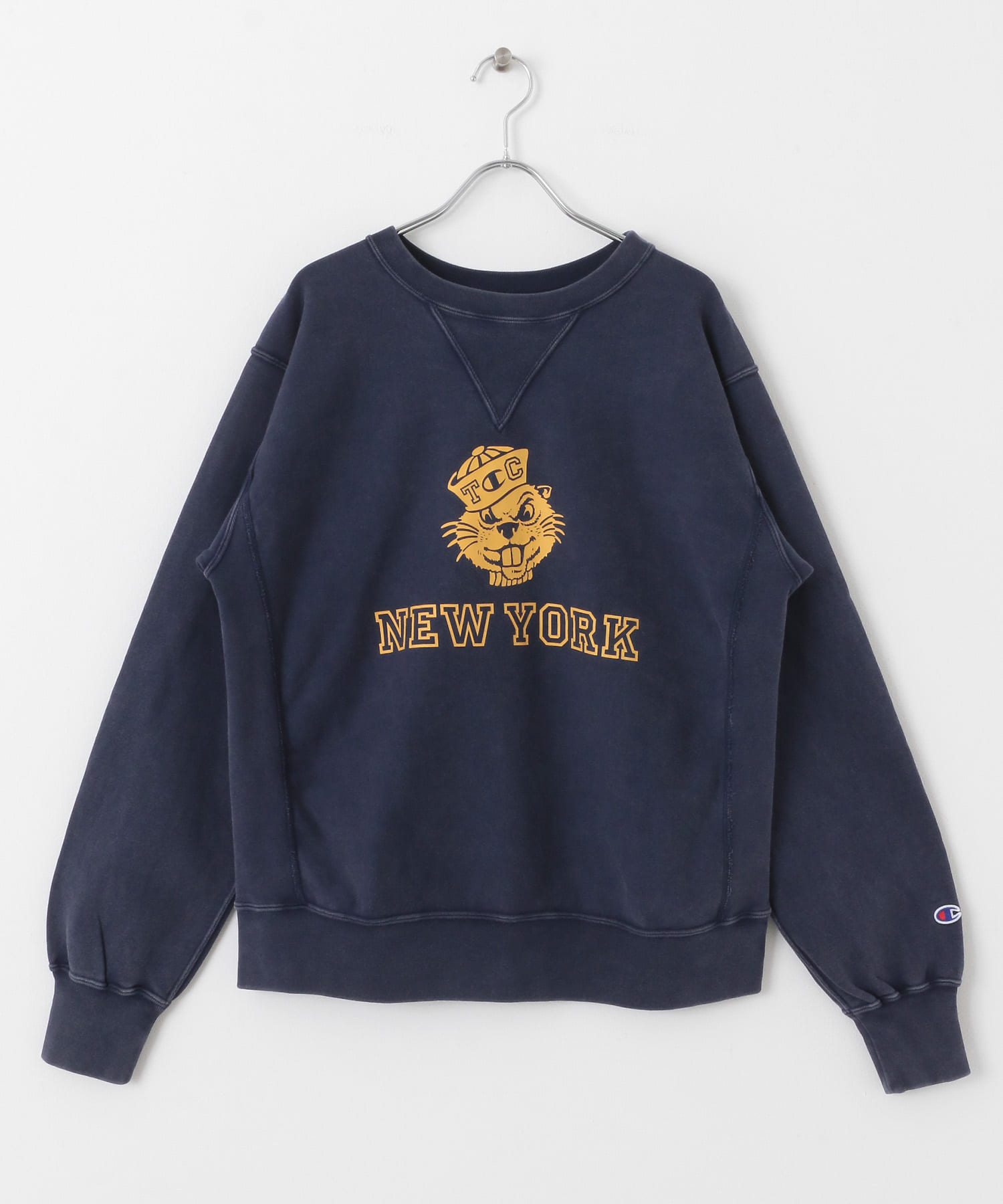 Champion　CREWNECK SWEATSHIRTS PURPLENAVY L