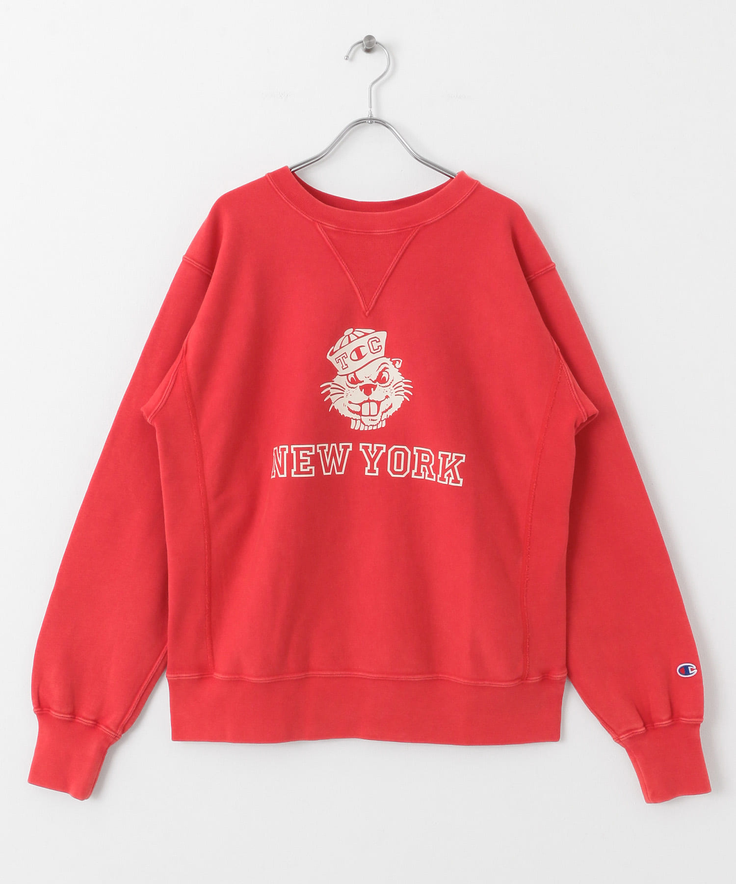 Champion　CREWNECK SWEATSHIRTS BRIGHT RED L