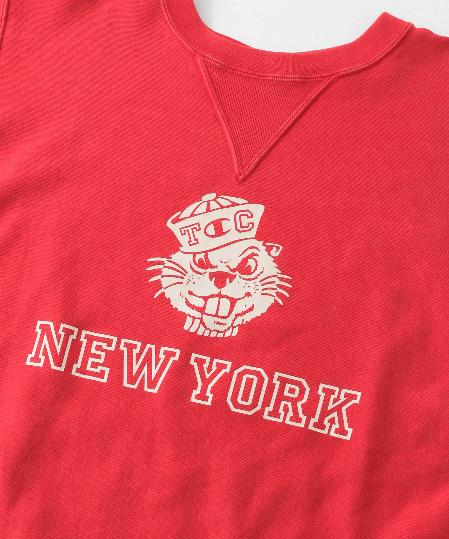 Champion　CREWNECK SWEATSHIRTS BRIGHT RED L