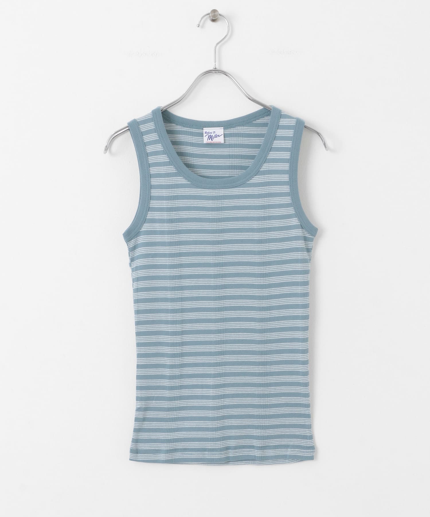 Miller　Panel ribbed tank top BLU×W2 FREE