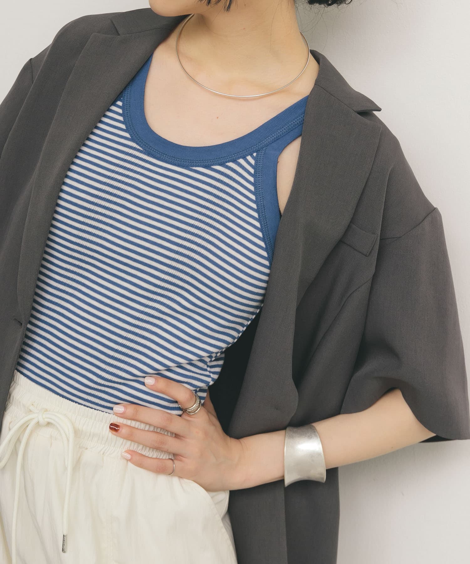 Miller　PanelribbedAthletic tank