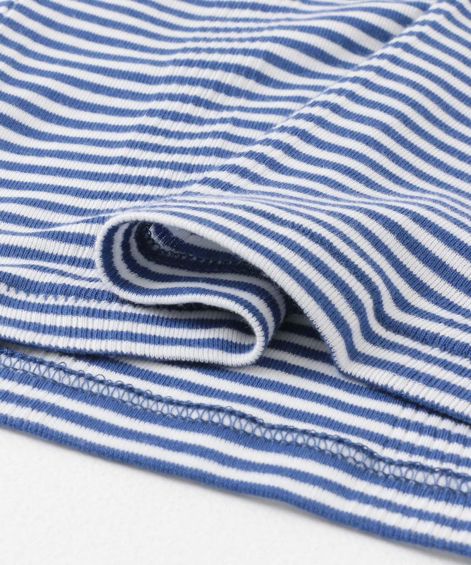 Miller　PanelribbedAthletic tank WHT×BU FREE