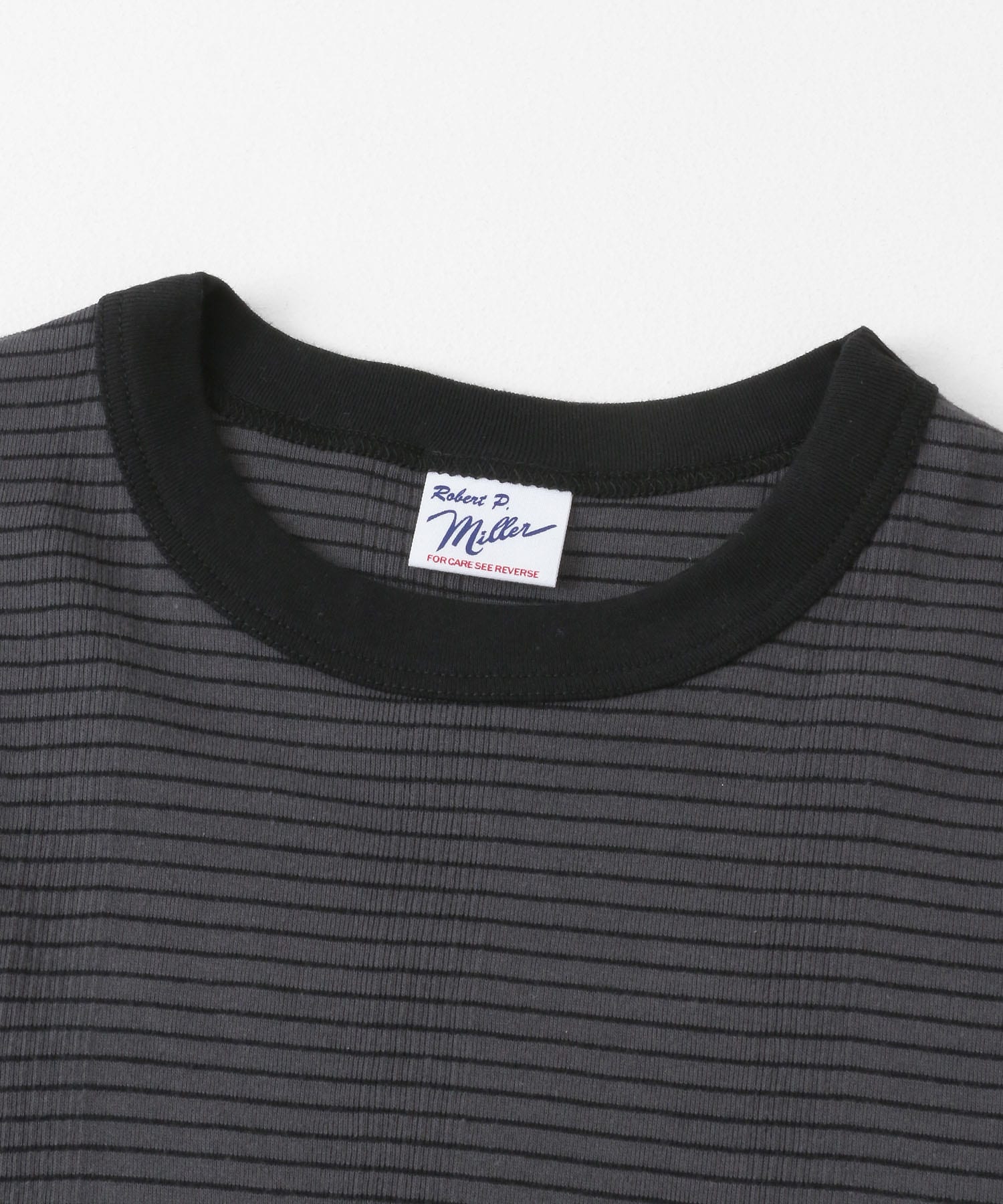 Miller　Panel ribbed T-shirt CGY×BK FREE