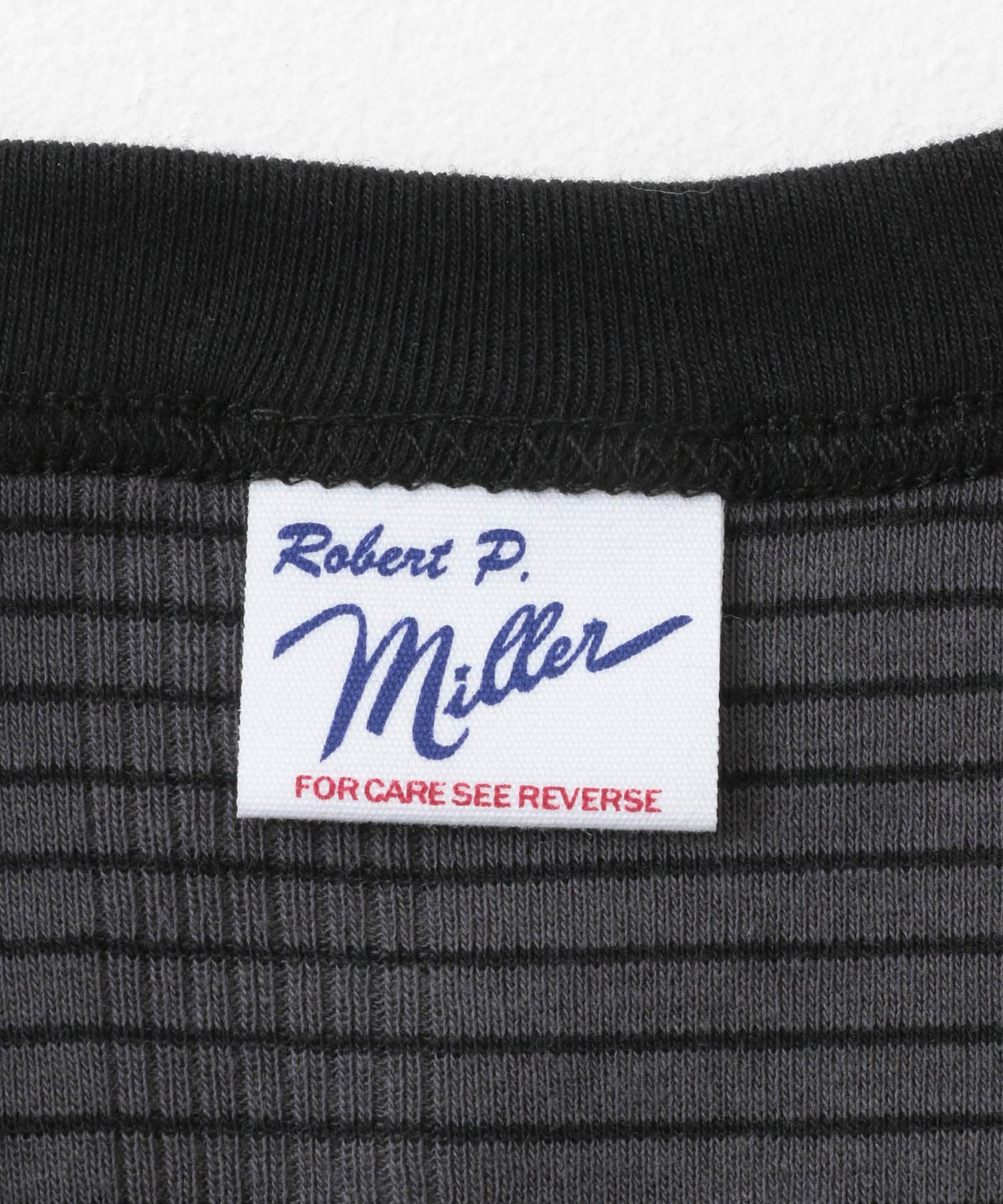 Miller　Panel ribbed T-shirt CGY×BK FREE
