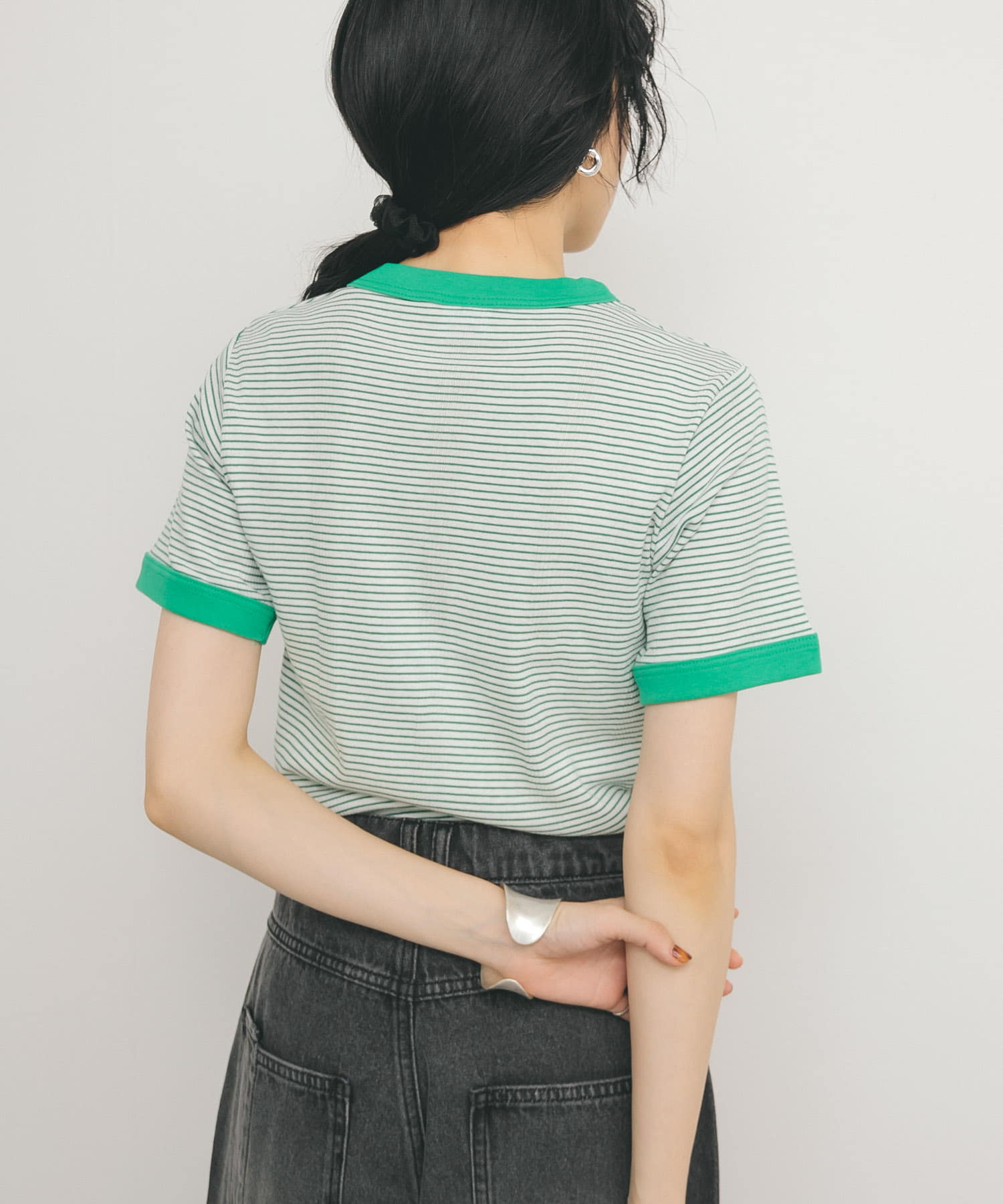 Miller　Panel ribbed T-shirt