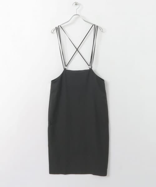 バッククロスハイウエストスカート BLACK one