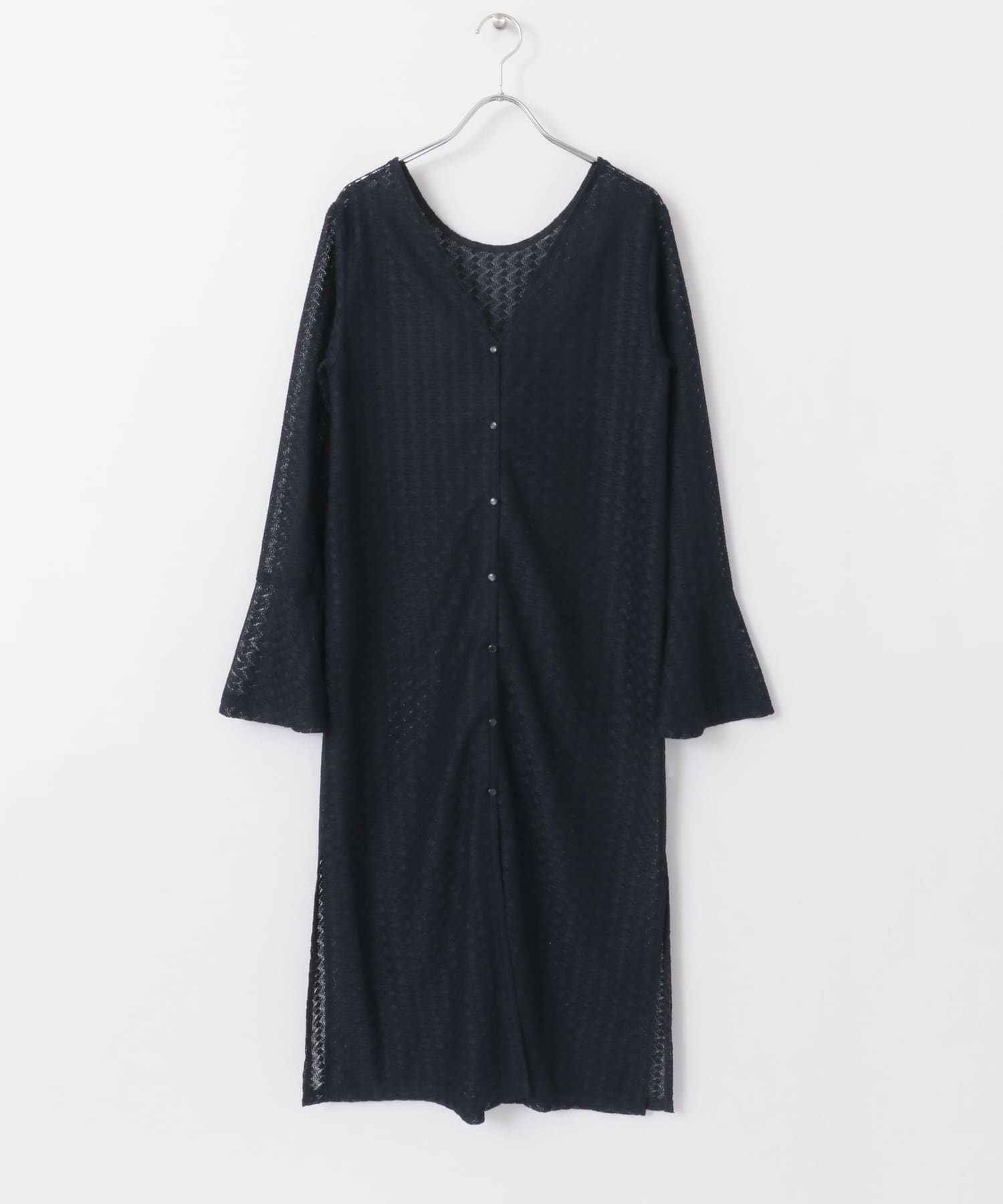 2wayレースカーディガン NAVY one