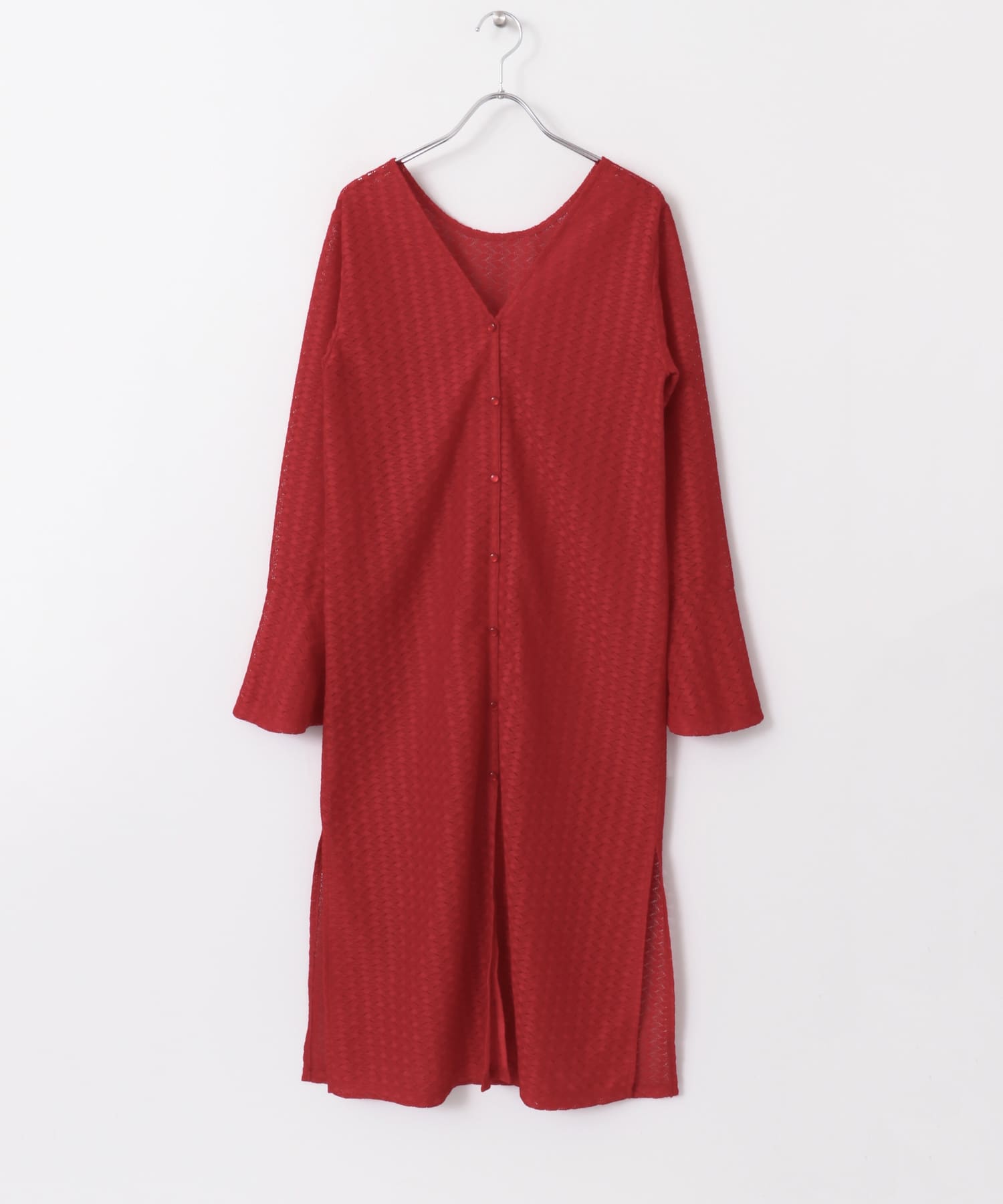 2wayレースカーディガン RED one