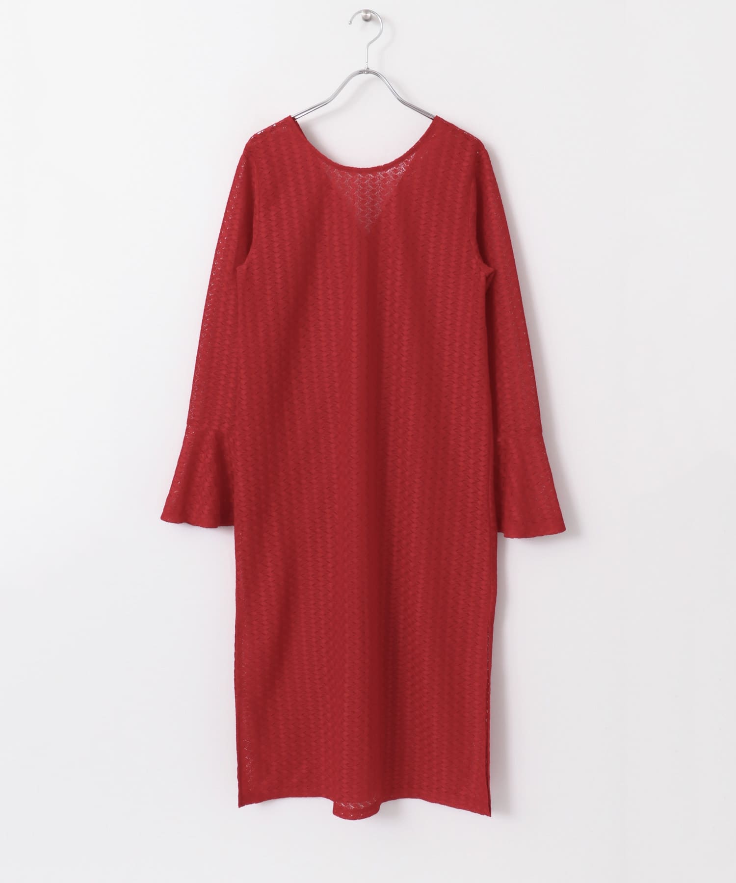 2wayレースカーディガン RED one