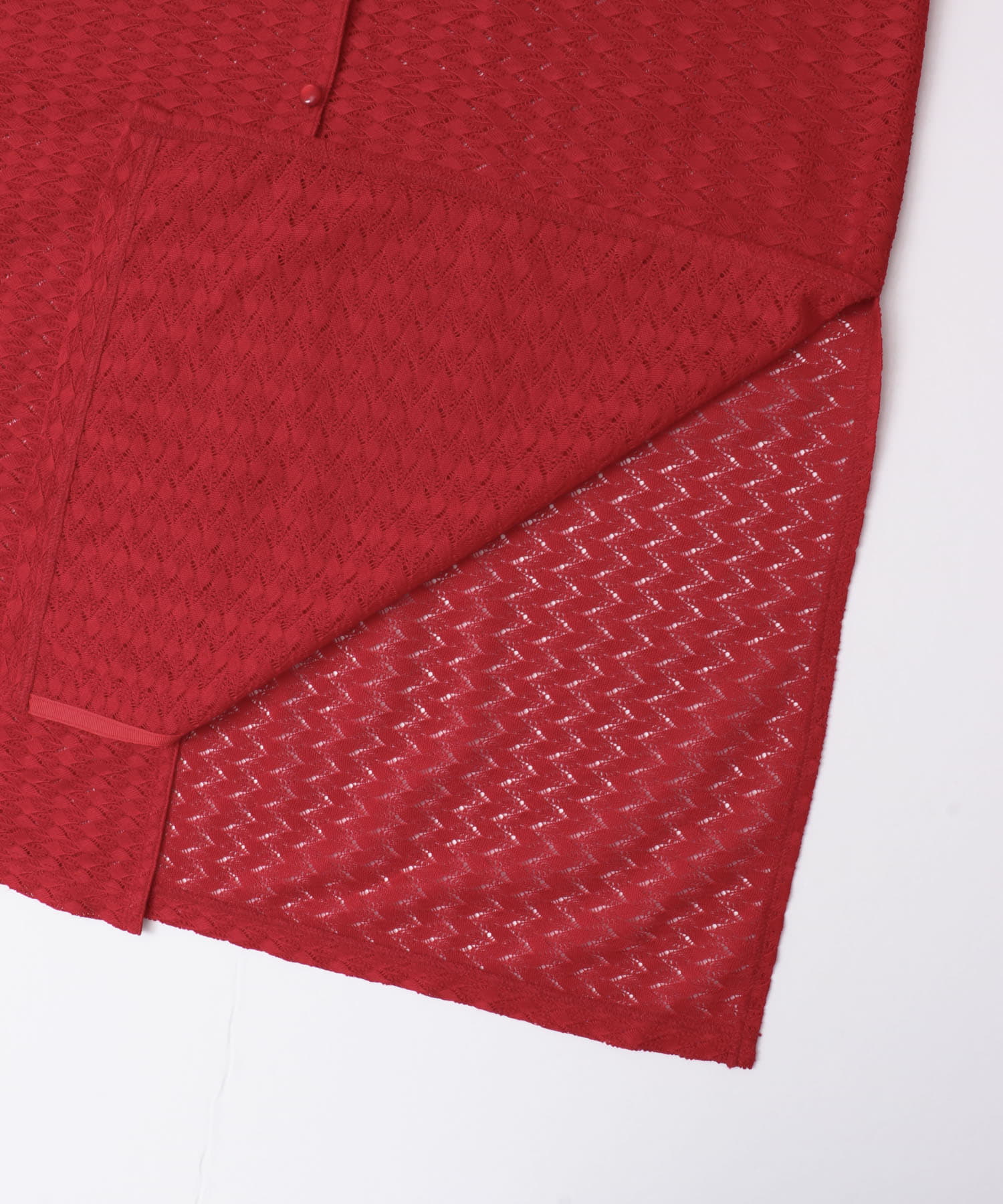 2wayレースカーディガン RED one