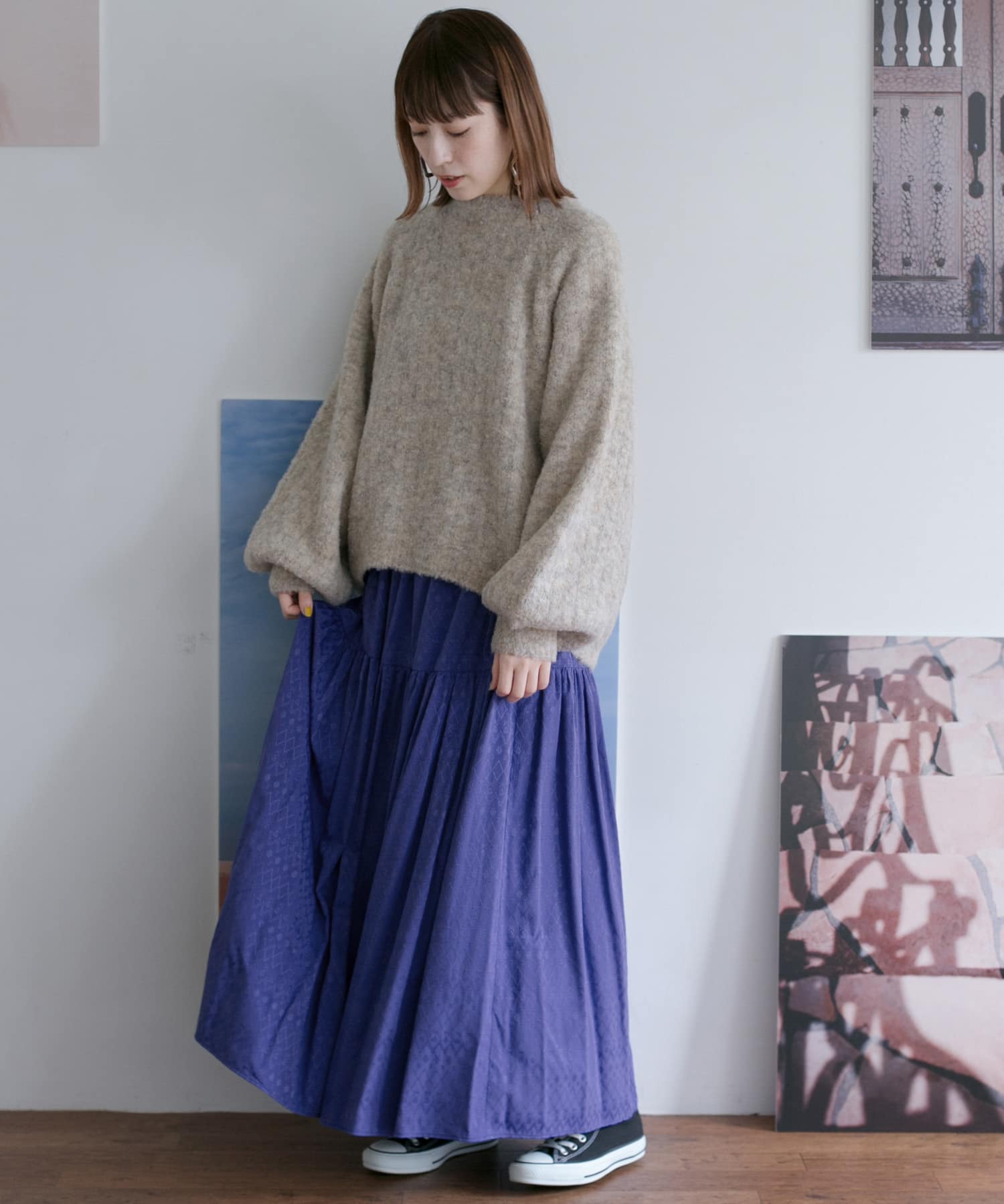 身長：162cm サイズ：one