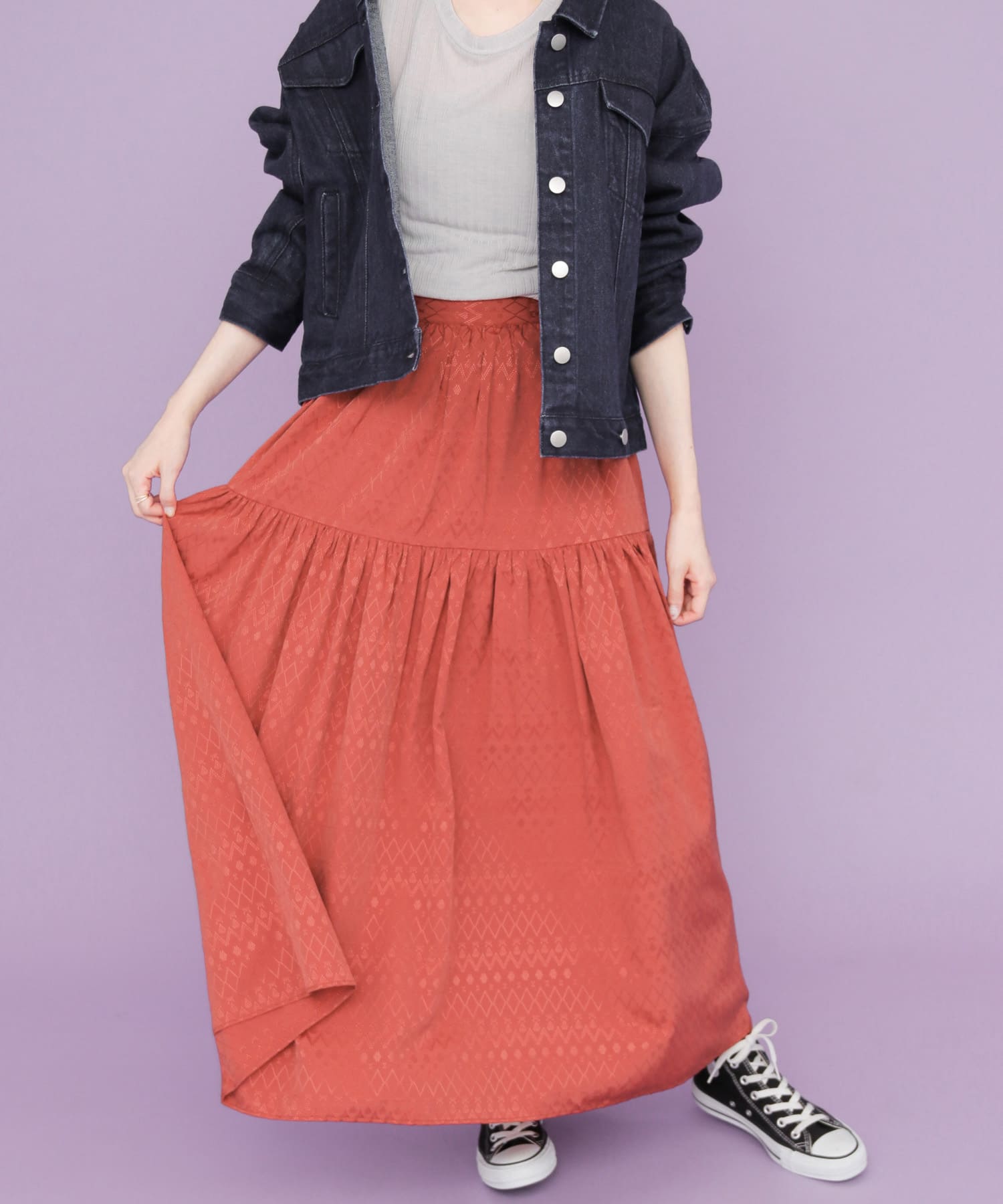 身長：165cm サイズ：one