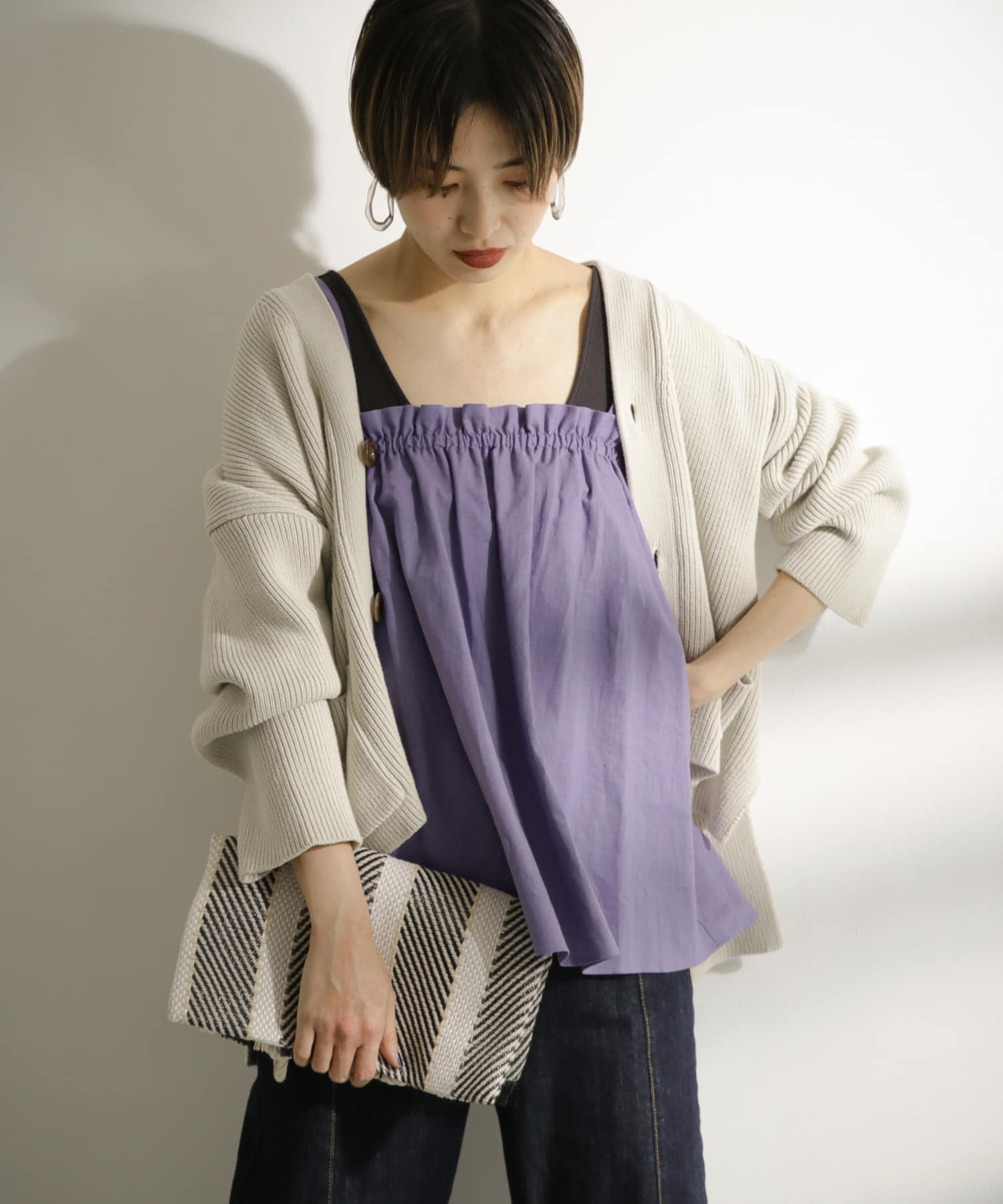 身長：162cm サイズ：one