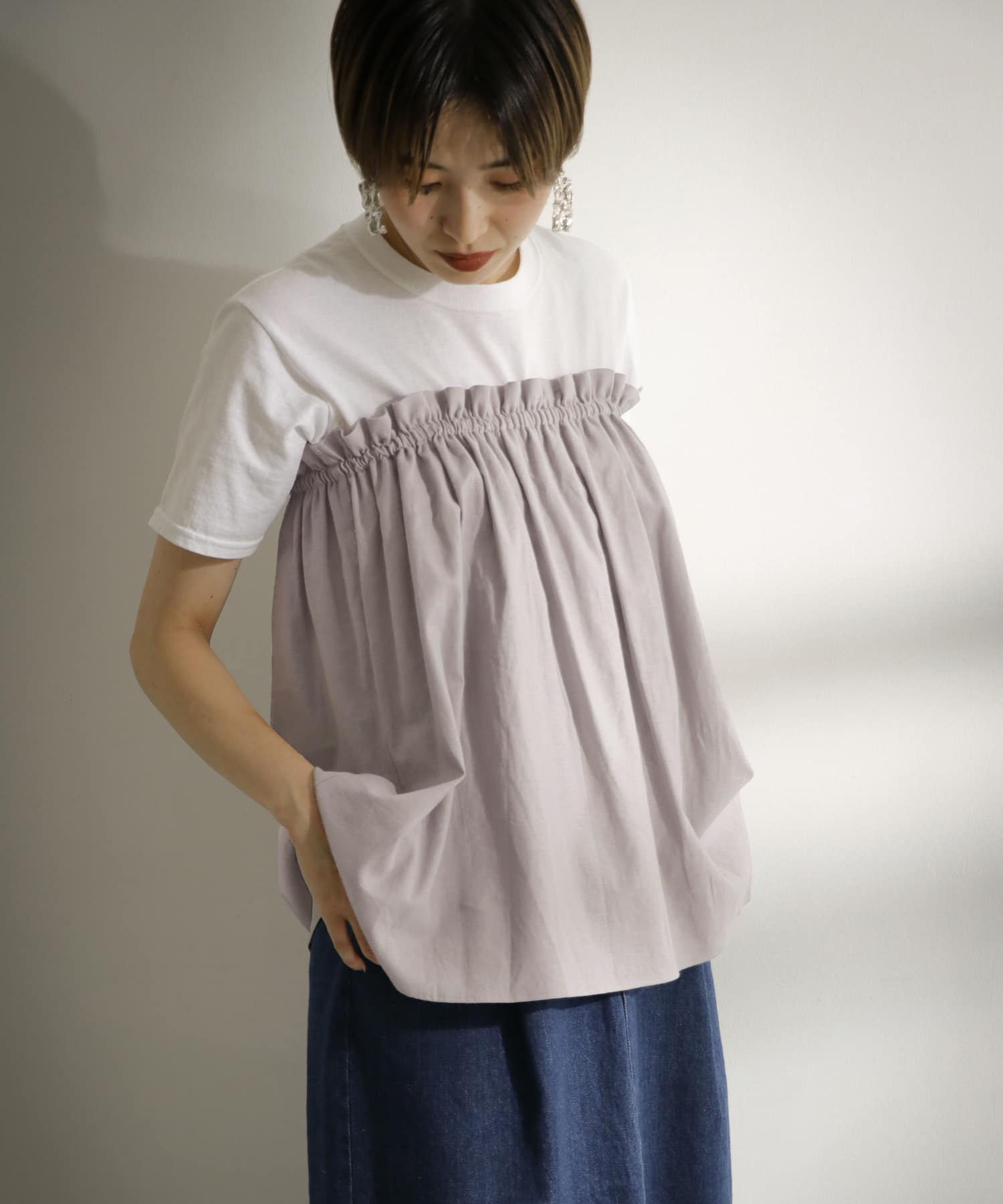 リネンギャザーキャミ∴(one L.GRAY): トップス｜URBAN RESEARCH
