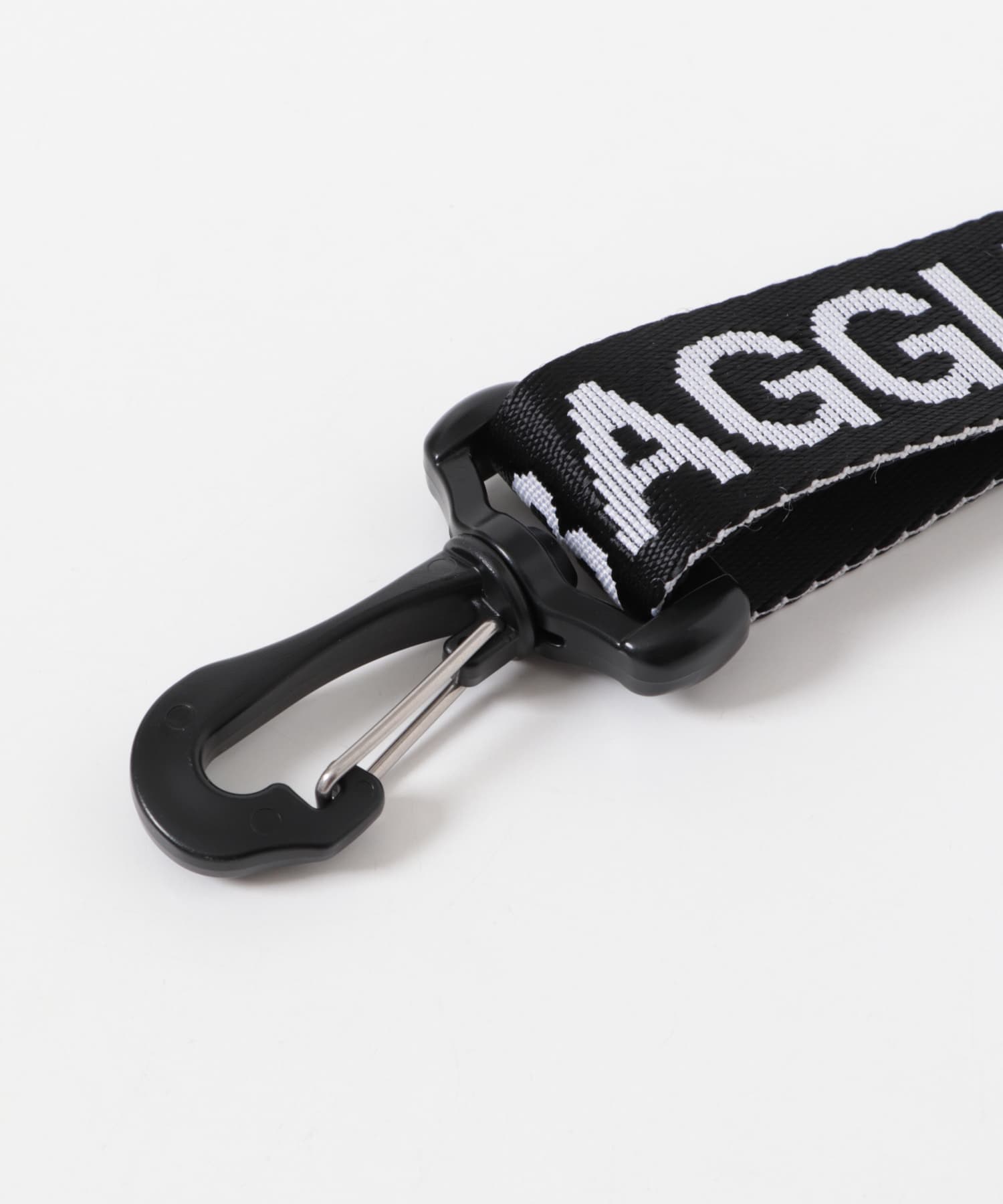 BAGGU　ATTACHABLE STRAP ブラックホワイト one