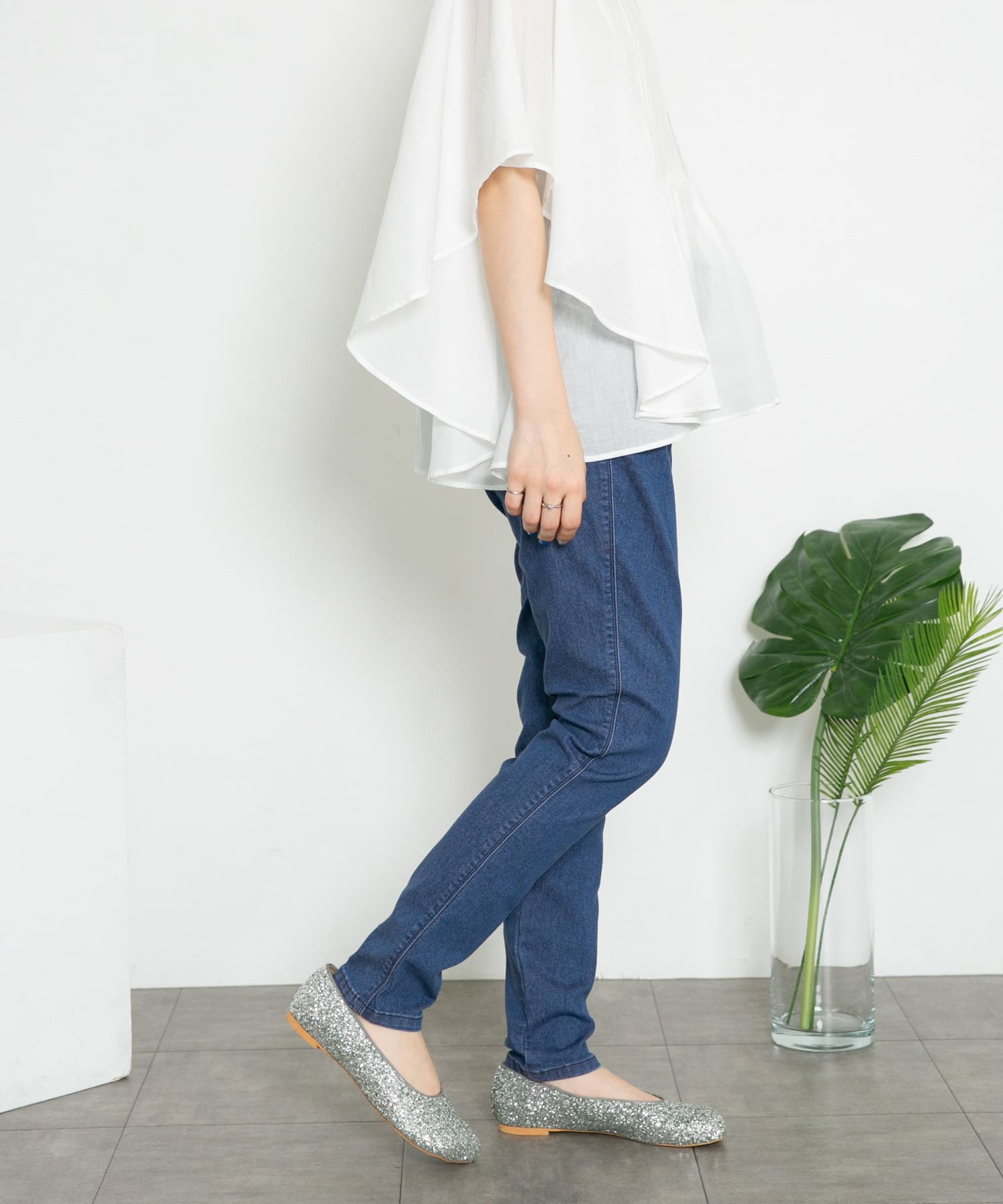Lee　SKINNY JEGGINGS BLUE S