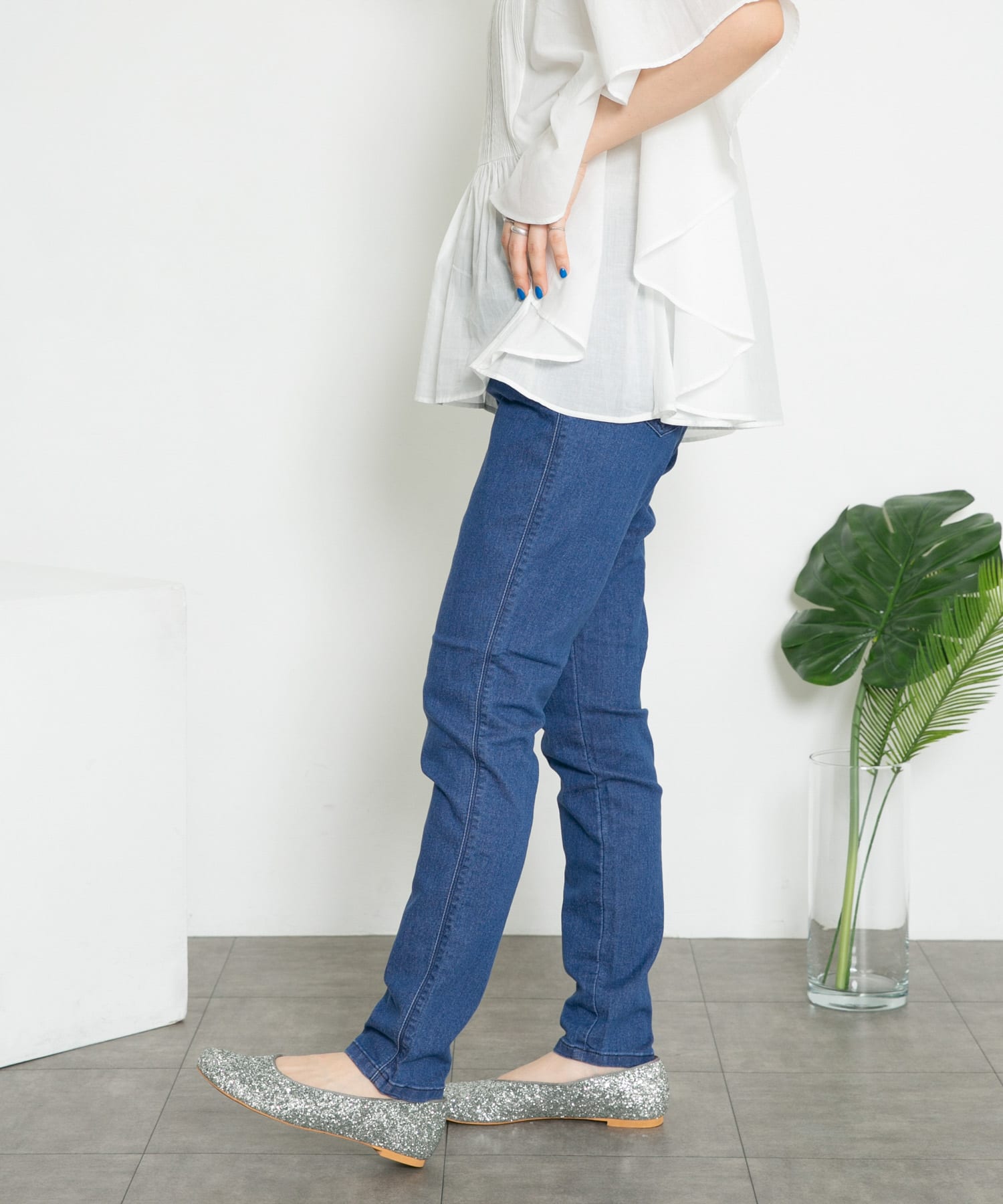 Lee　SKINNY JEGGINGS BLUE S