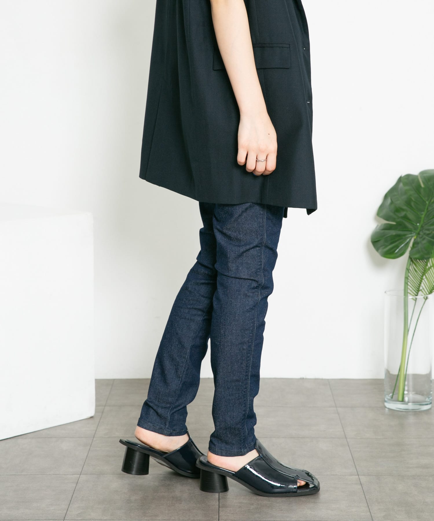 Lee　SKINNY JEGGINGS BLUE RINCE S