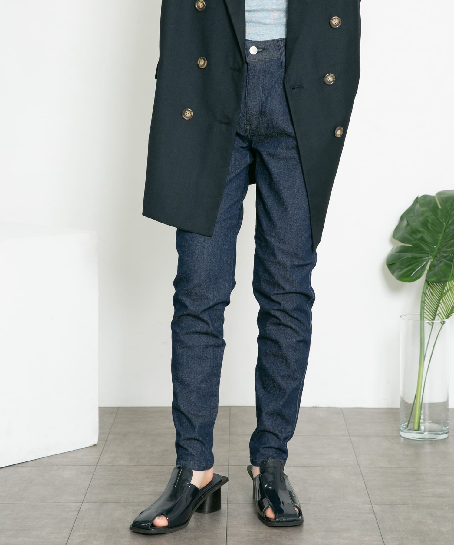 Lee　SKINNY JEGGINGS BLUE RINCE S