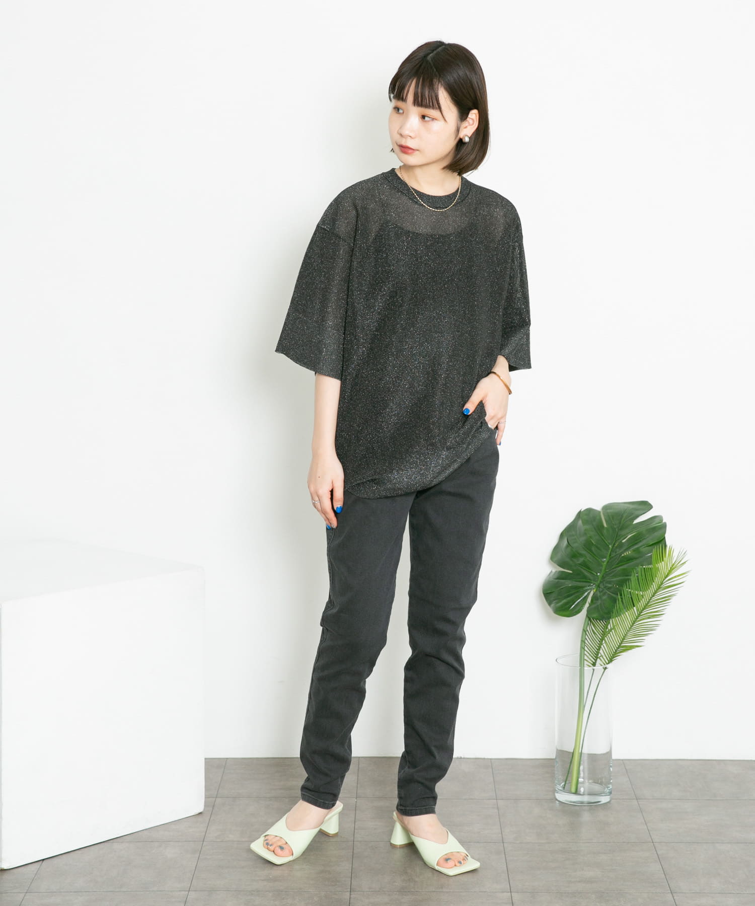 Lee　SKINNY JEGGINGS BLACK S