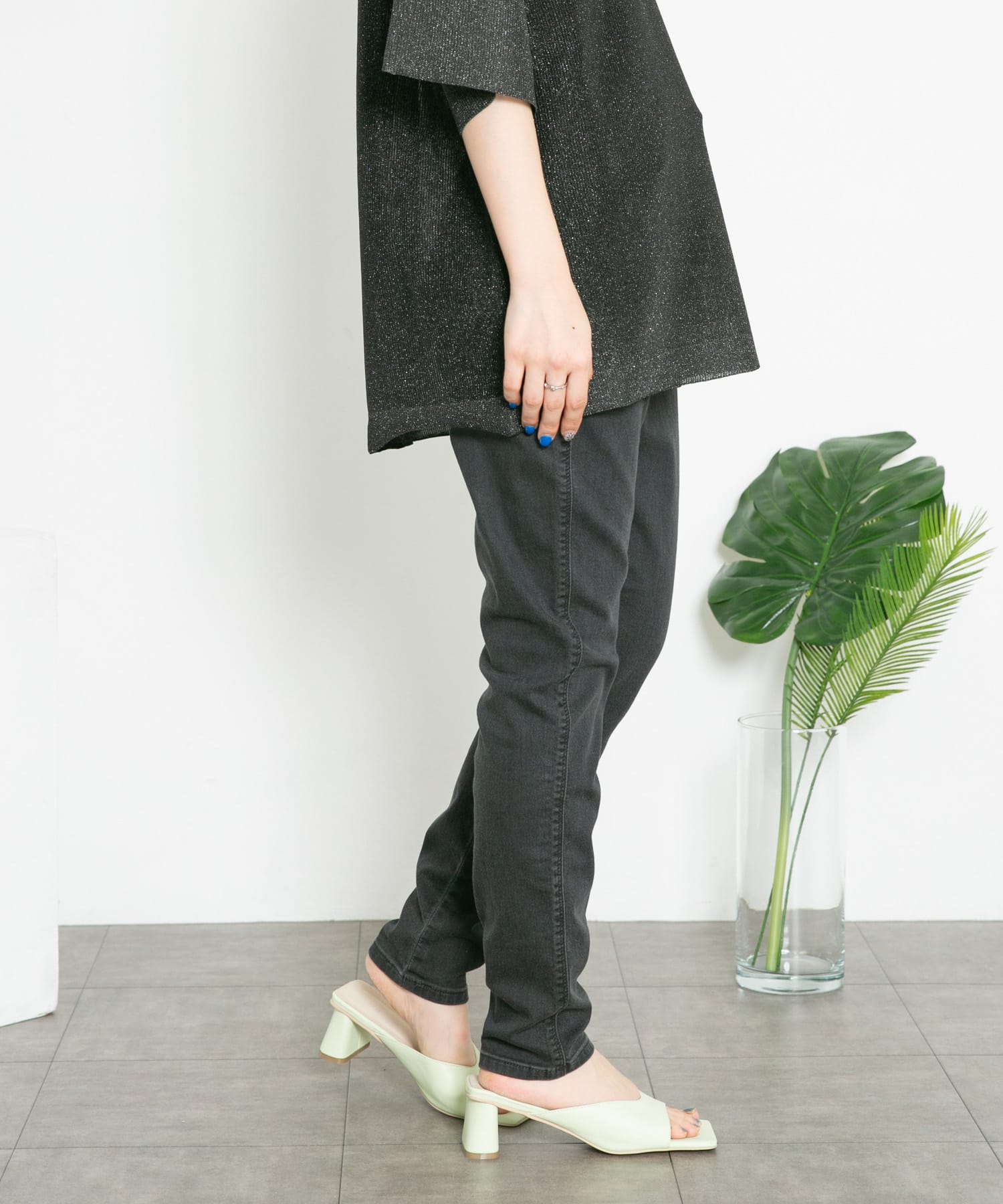 Lee　SKINNY JEGGINGS BLACK S