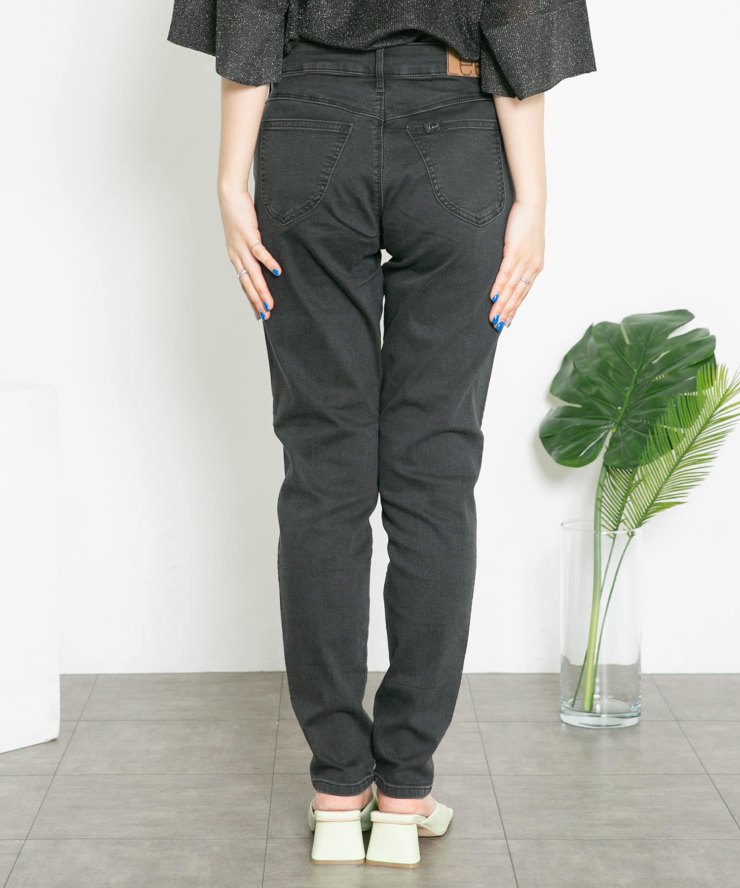 Lee　SKINNY JEGGINGS BLACK M