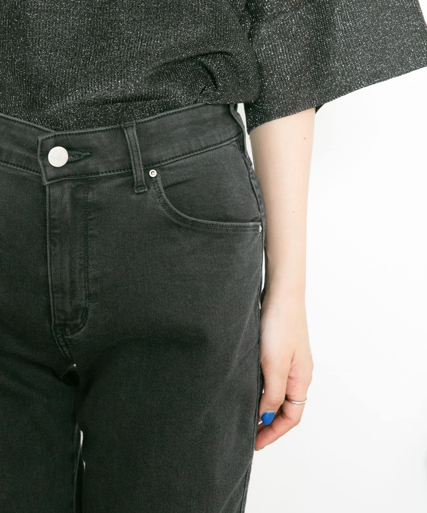 Lee　SKINNY JEGGINGS BLACK M
