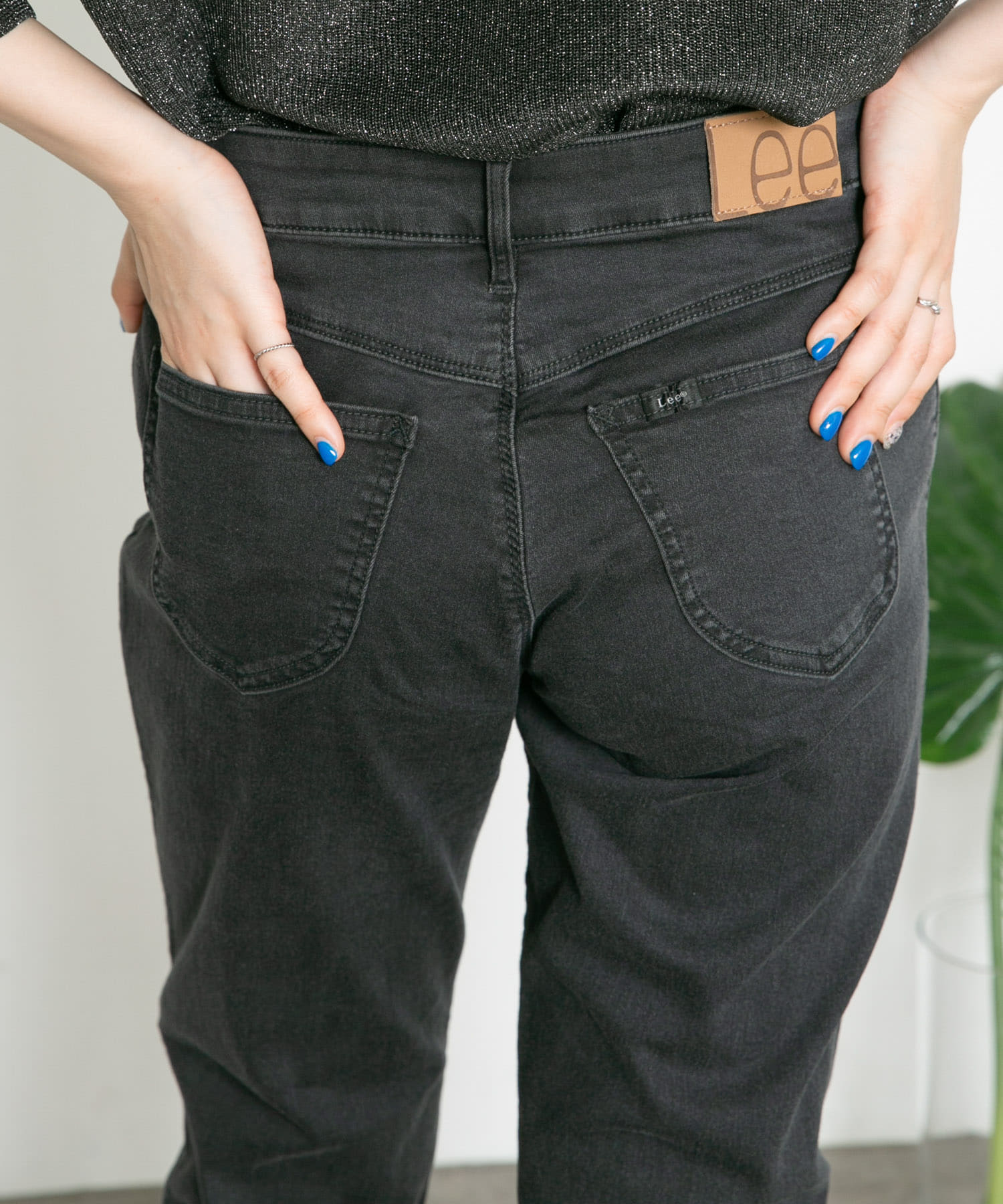 Lee　SKINNY JEGGINGS BLACK M