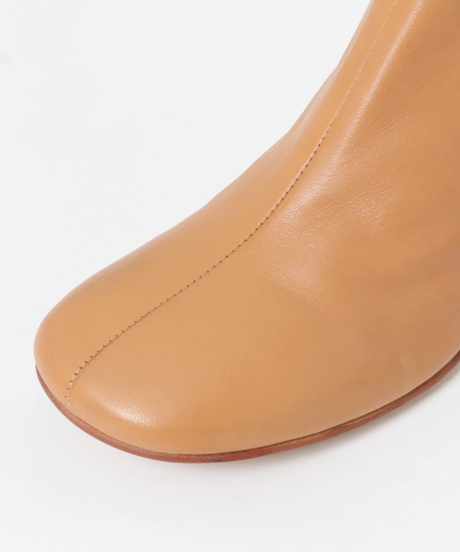 MOHI　SETAショートブーツ CAMEL 37