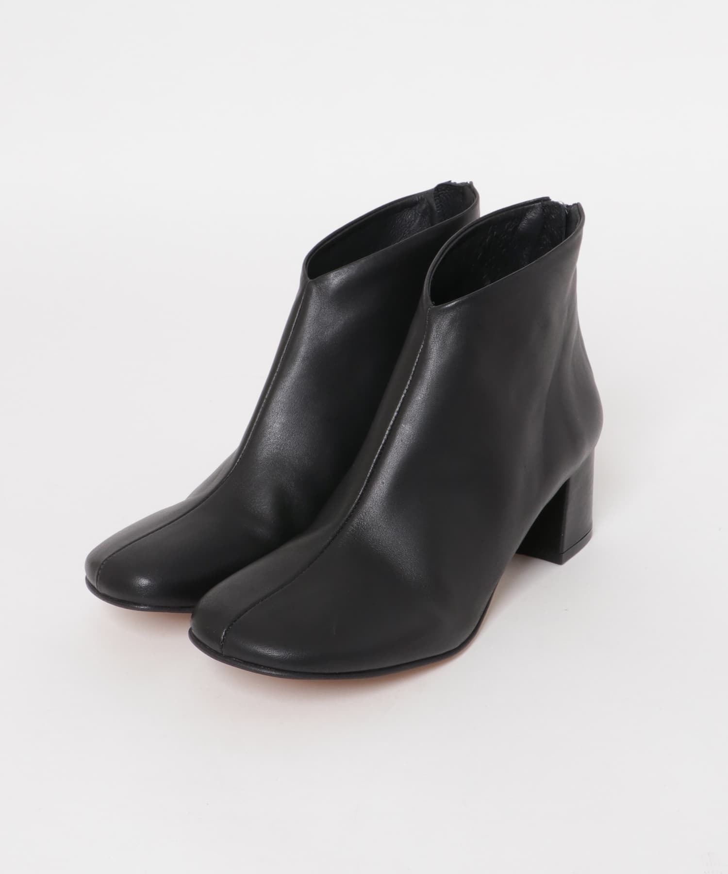 MOHI　SETAショートブーツ BLACK 37