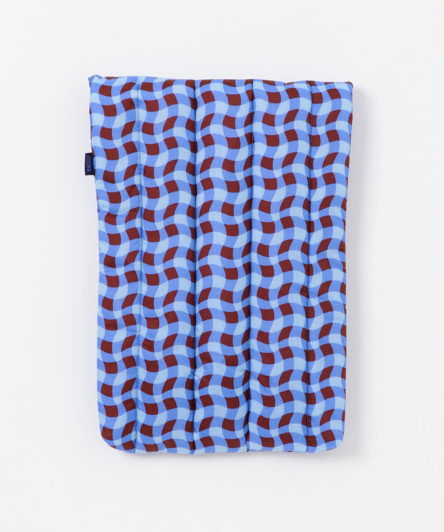 BAGGU　PUFFY LAPTOP SLEEVE ギンガムブルー one