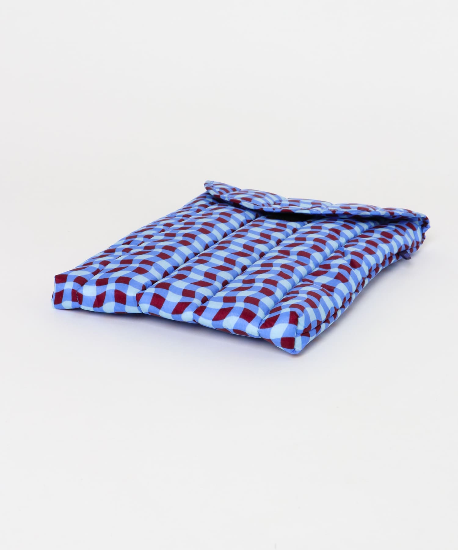 BAGGU　PUFFY LAPTOP SLEEVE ギンガムブルー one