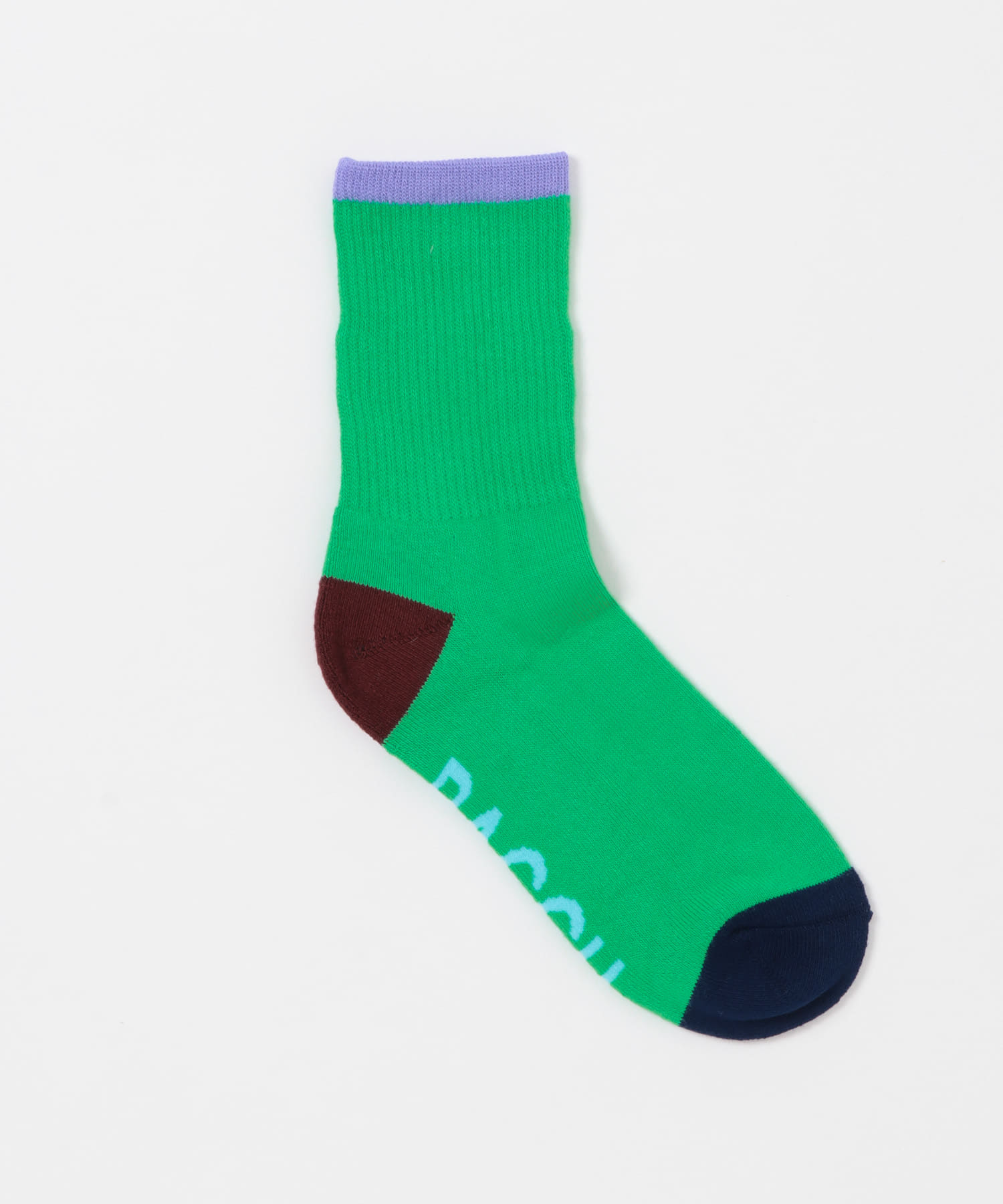 BAGGU　RIBBED SOCK グリーンミックス one