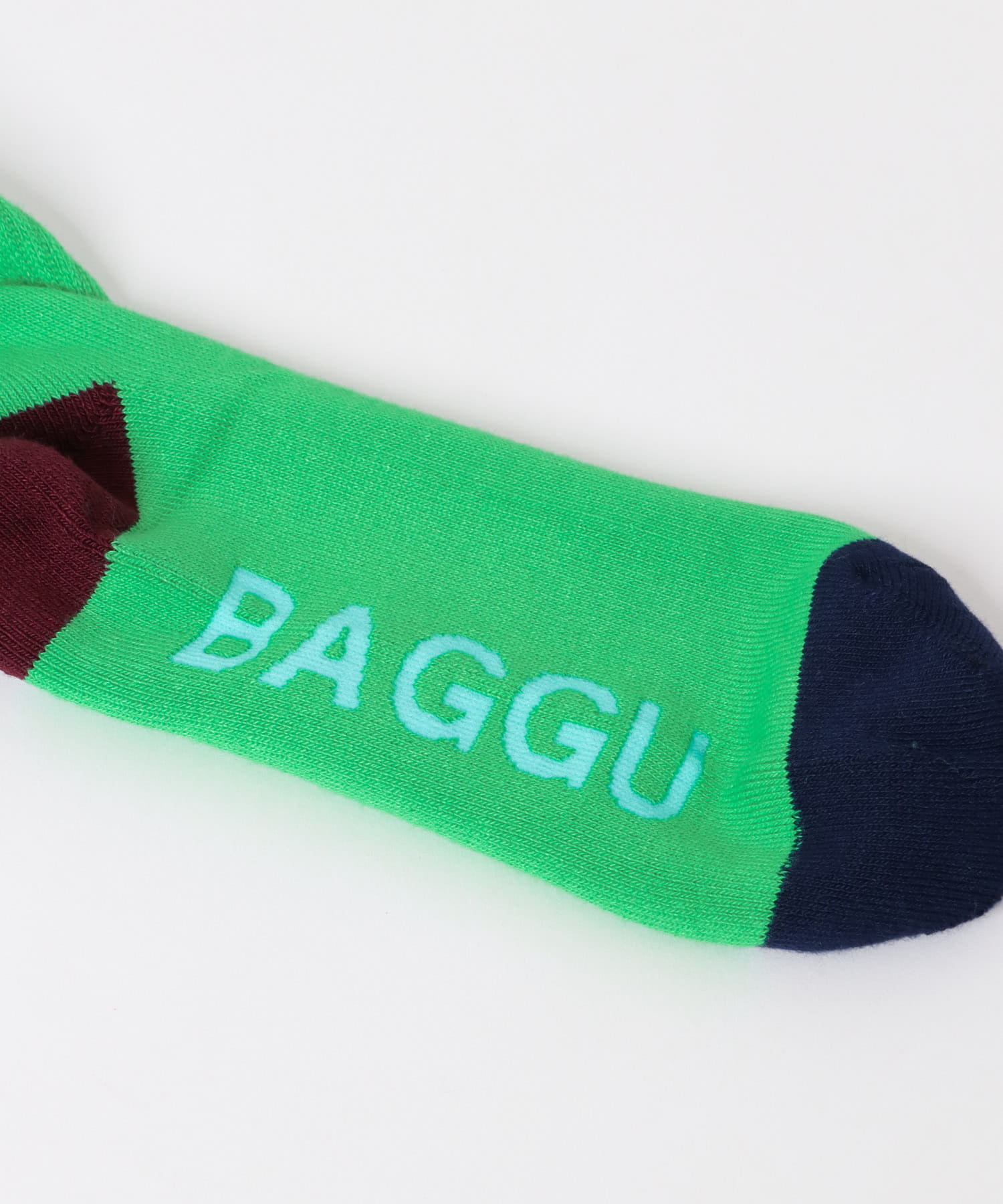 BAGGU　RIBBED SOCK グリーンミックス one
