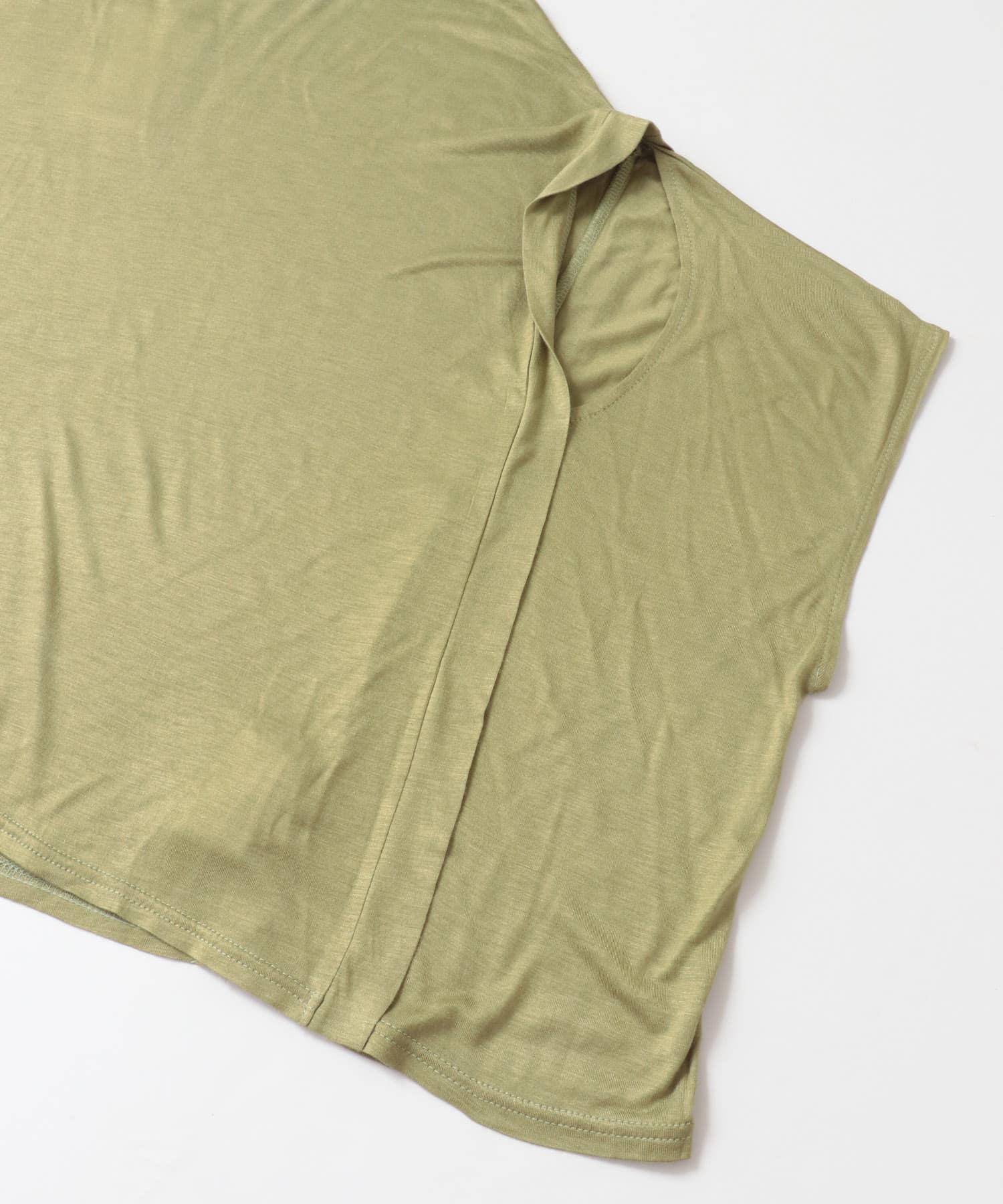 DRAPE CAPE T-SHIRTS モス FREE