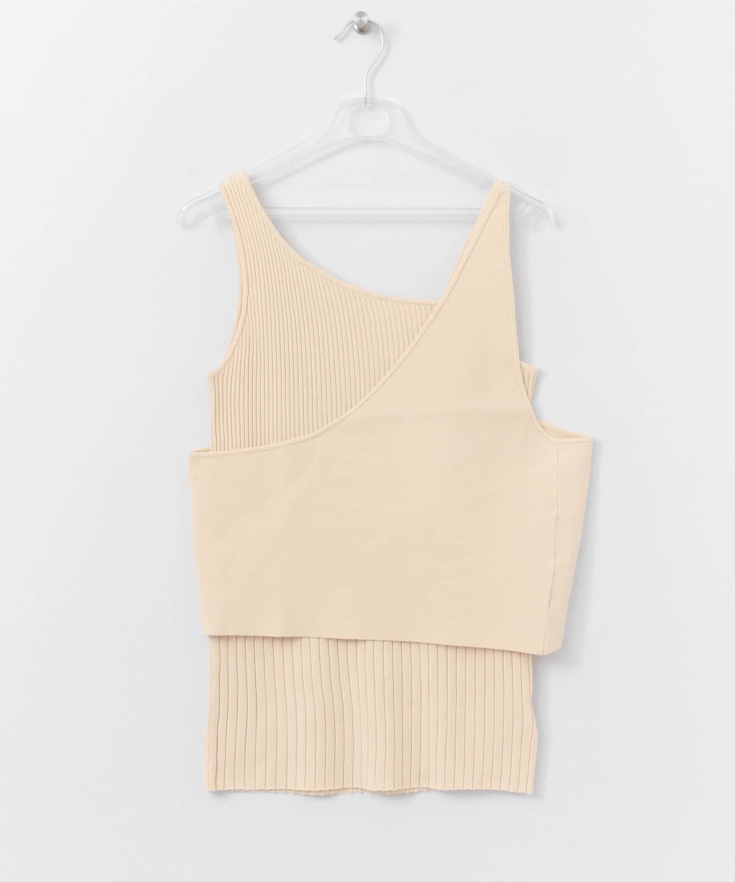 LAYERED KNIT CAMISOLE