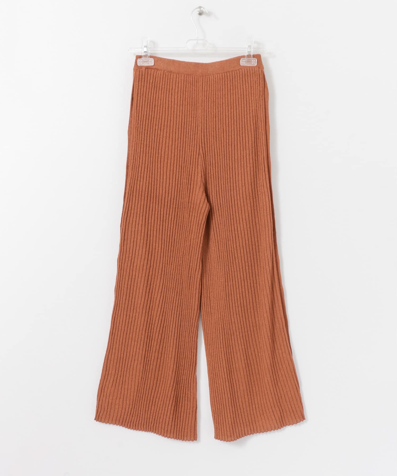 BUTTON SLIT KNIT PANTS マーマレード FREE