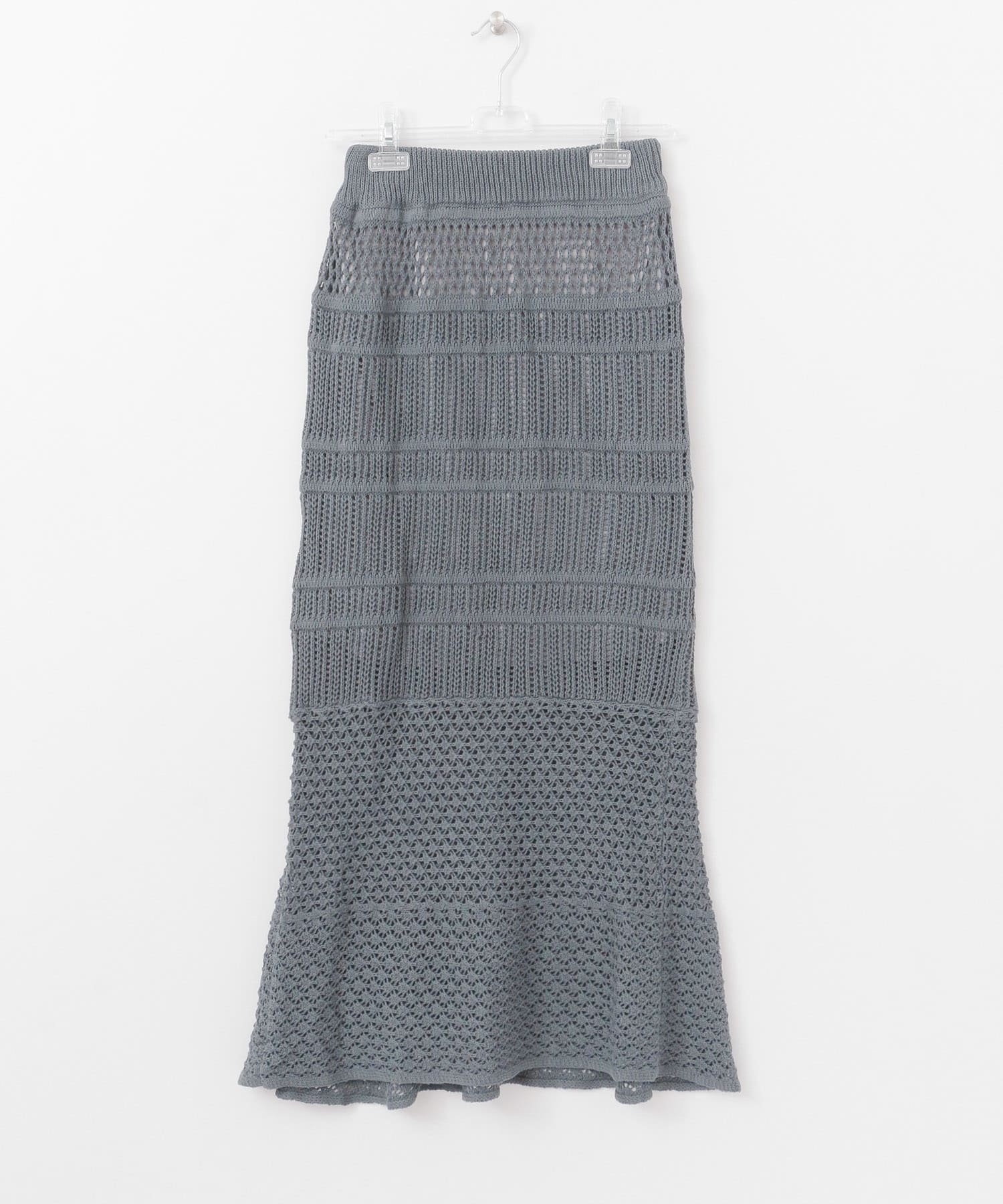 LACY KNIT SKIRT アスファルト FREE