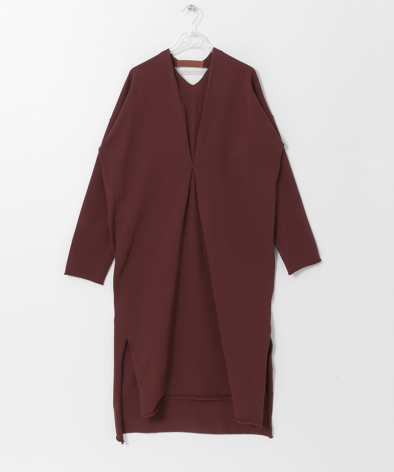 BACK TAPE KNIT ONE-PIECE