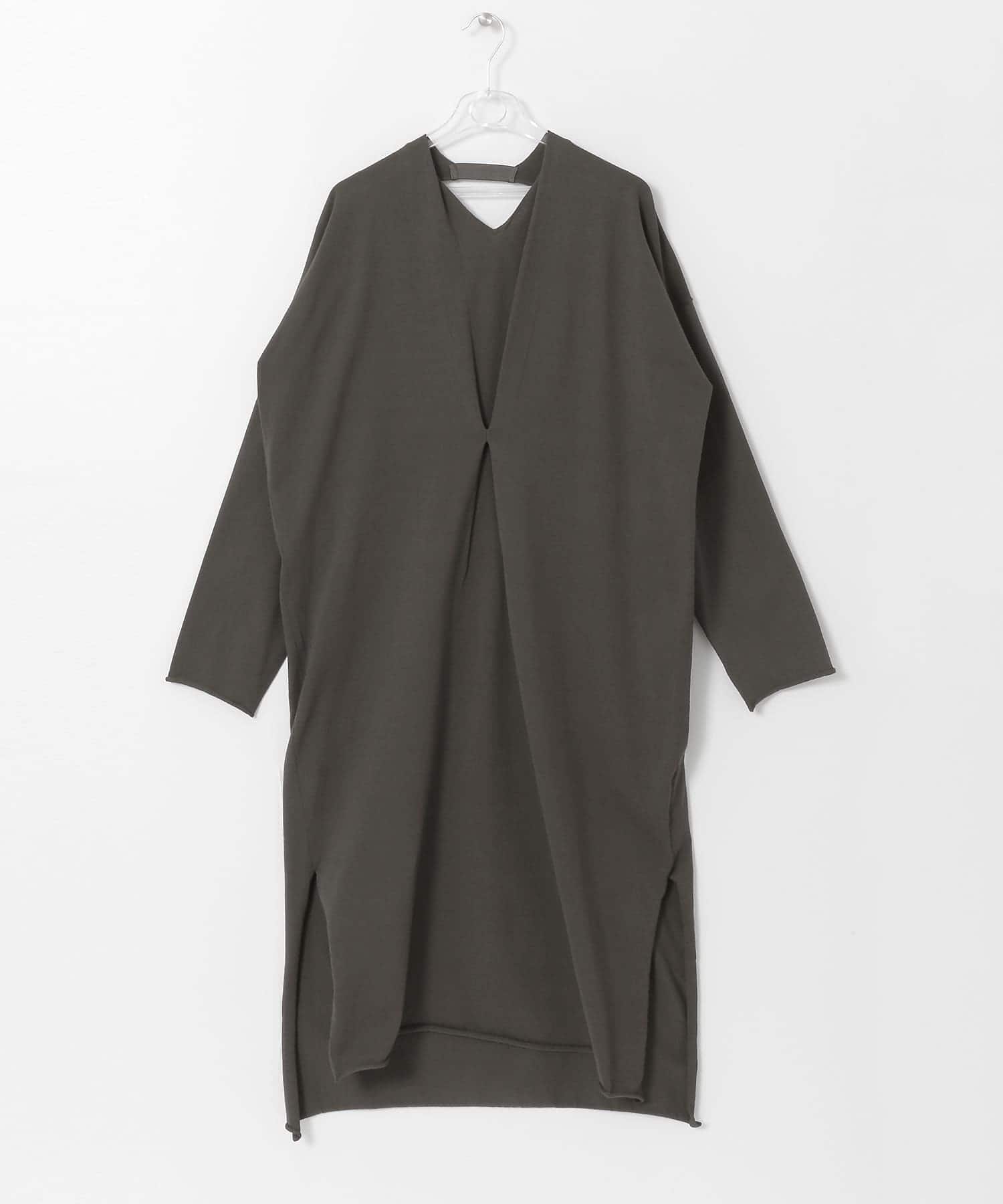 BACK TAPE KNIT ONE-PIECE