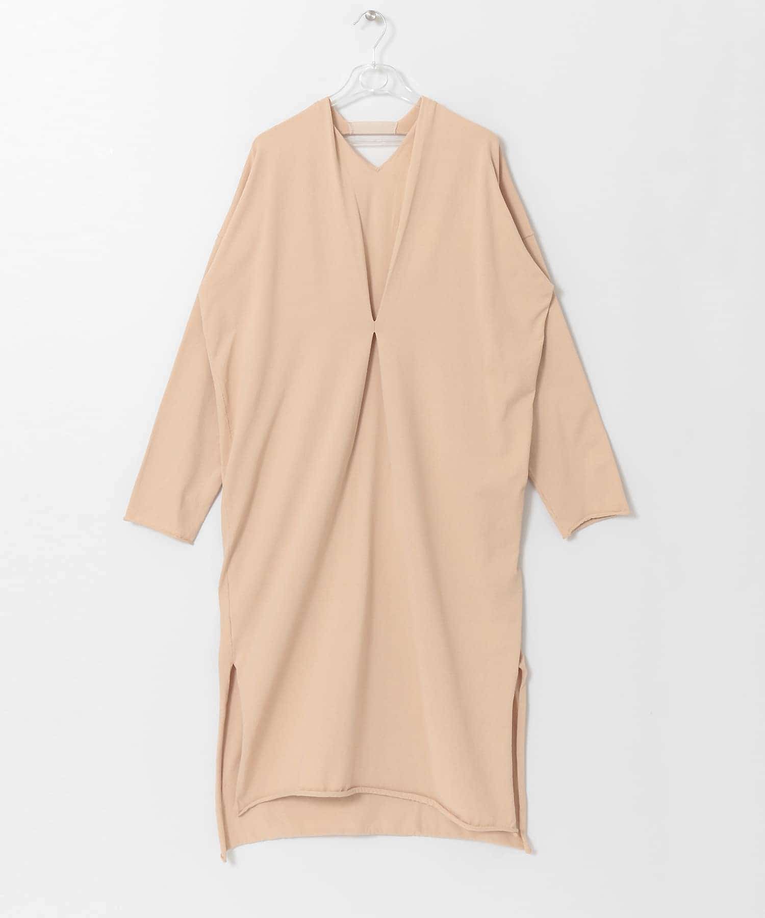 BACK TAPE KNIT ONE-PIECE