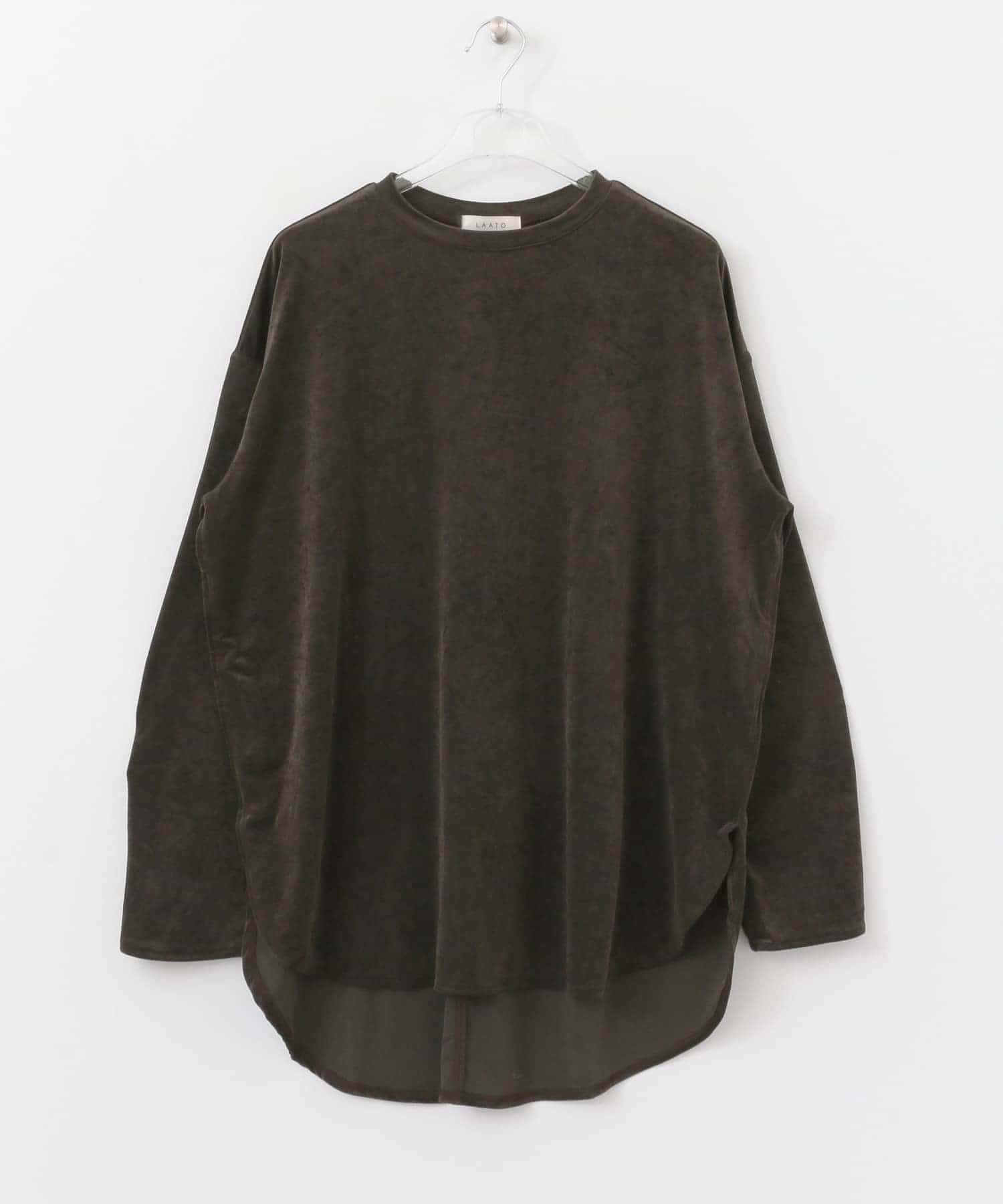 SHINY LONG T-SHIRTS チョコレート FREE