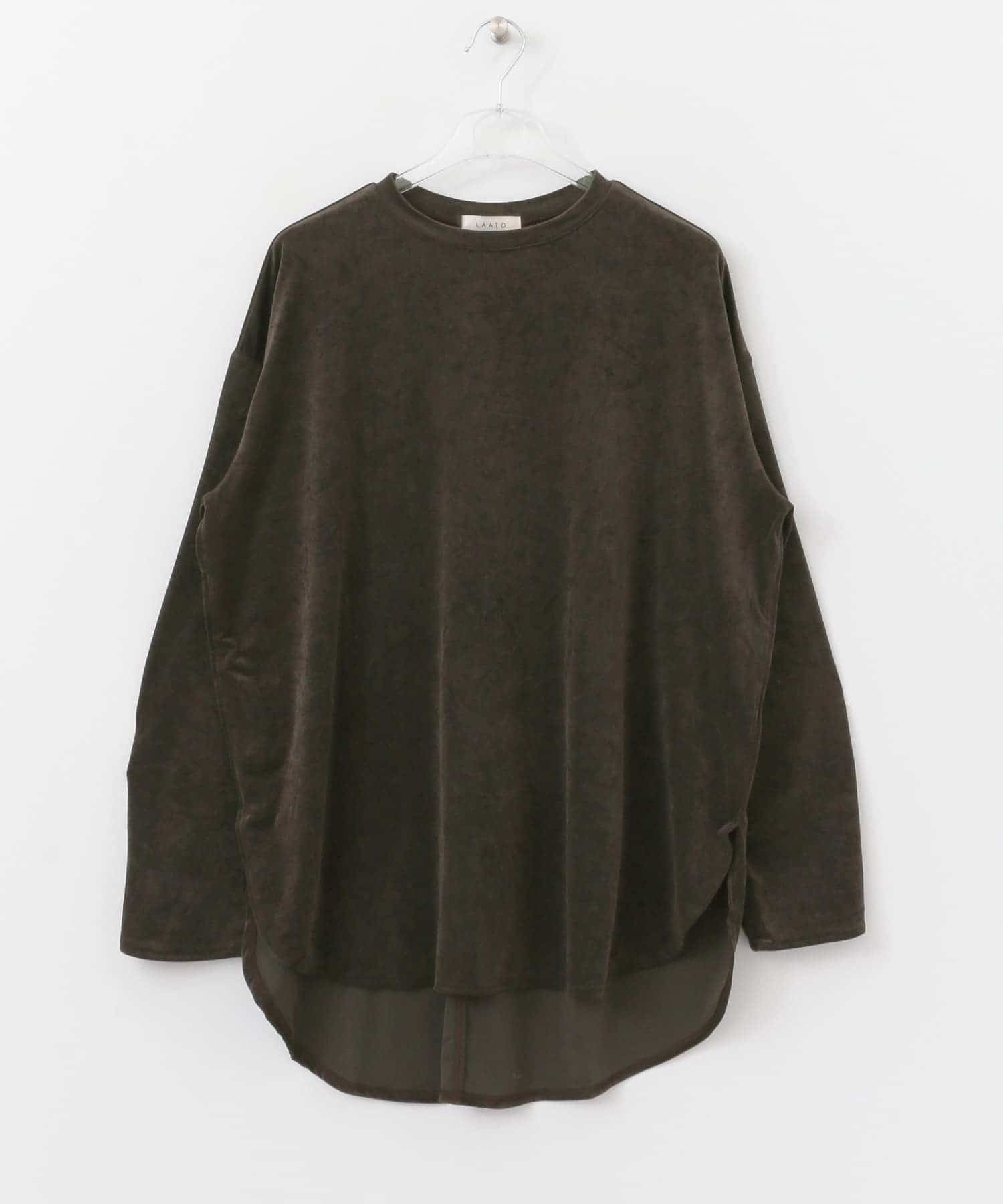 SHINY LONG T-SHIRTS チョコレート FREE