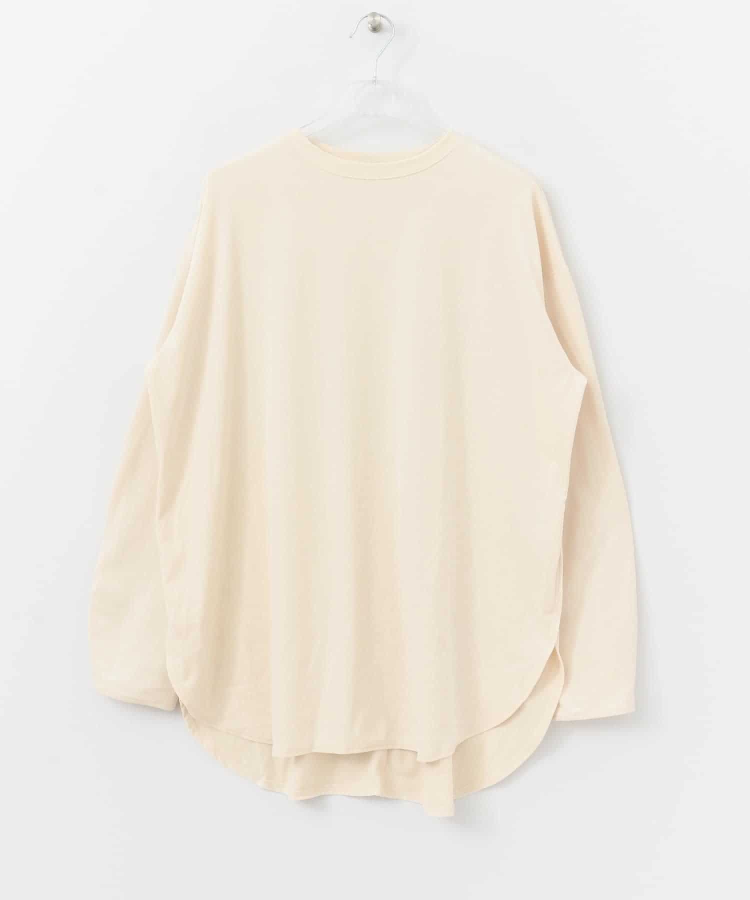SHINY LONG T-SHIRTS クリーム FREE